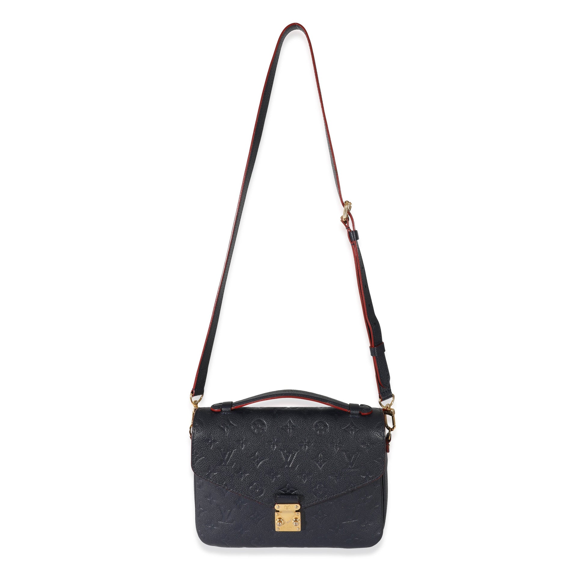Designer Women's Crossbody Bag | Louis Vuitton Marine Rouge Monogram Empreinte Pochette Metis