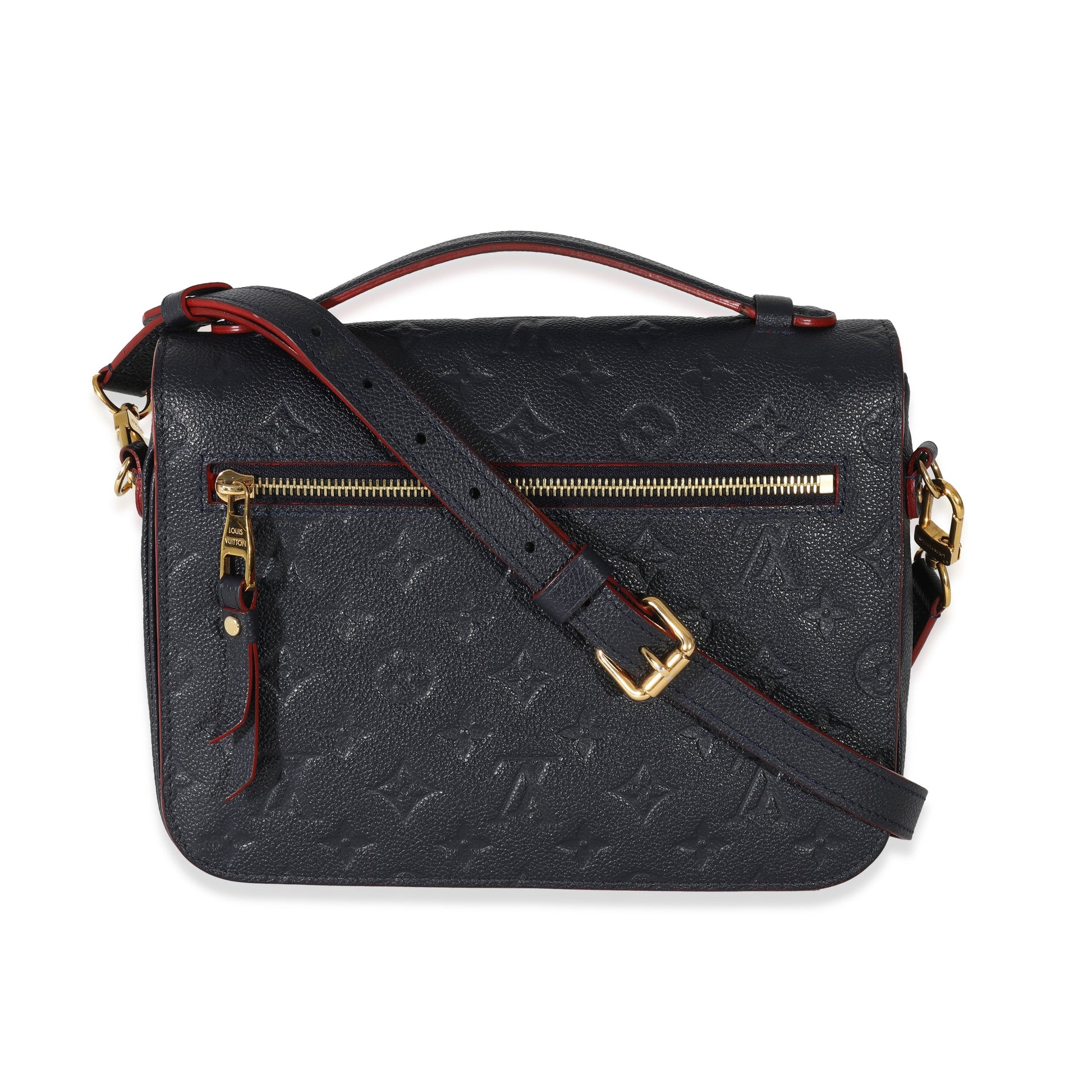Designer Women's Crossbody Bag | Louis Vuitton Marine Rouge Monogram Empreinte Pochette Metis