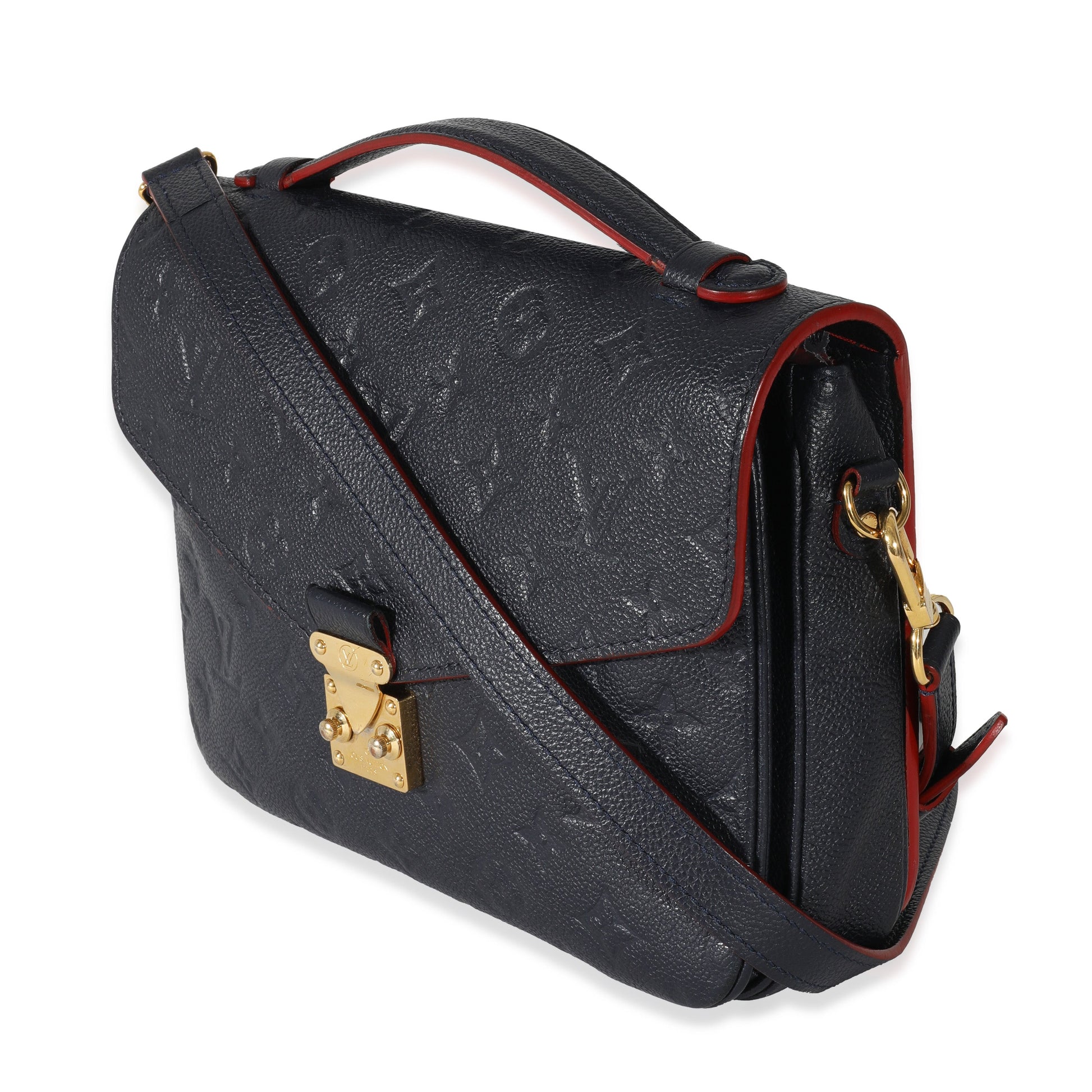 Designer Women's Crossbody Bag | Louis Vuitton Marine Rouge Monogram Empreinte Pochette Metis