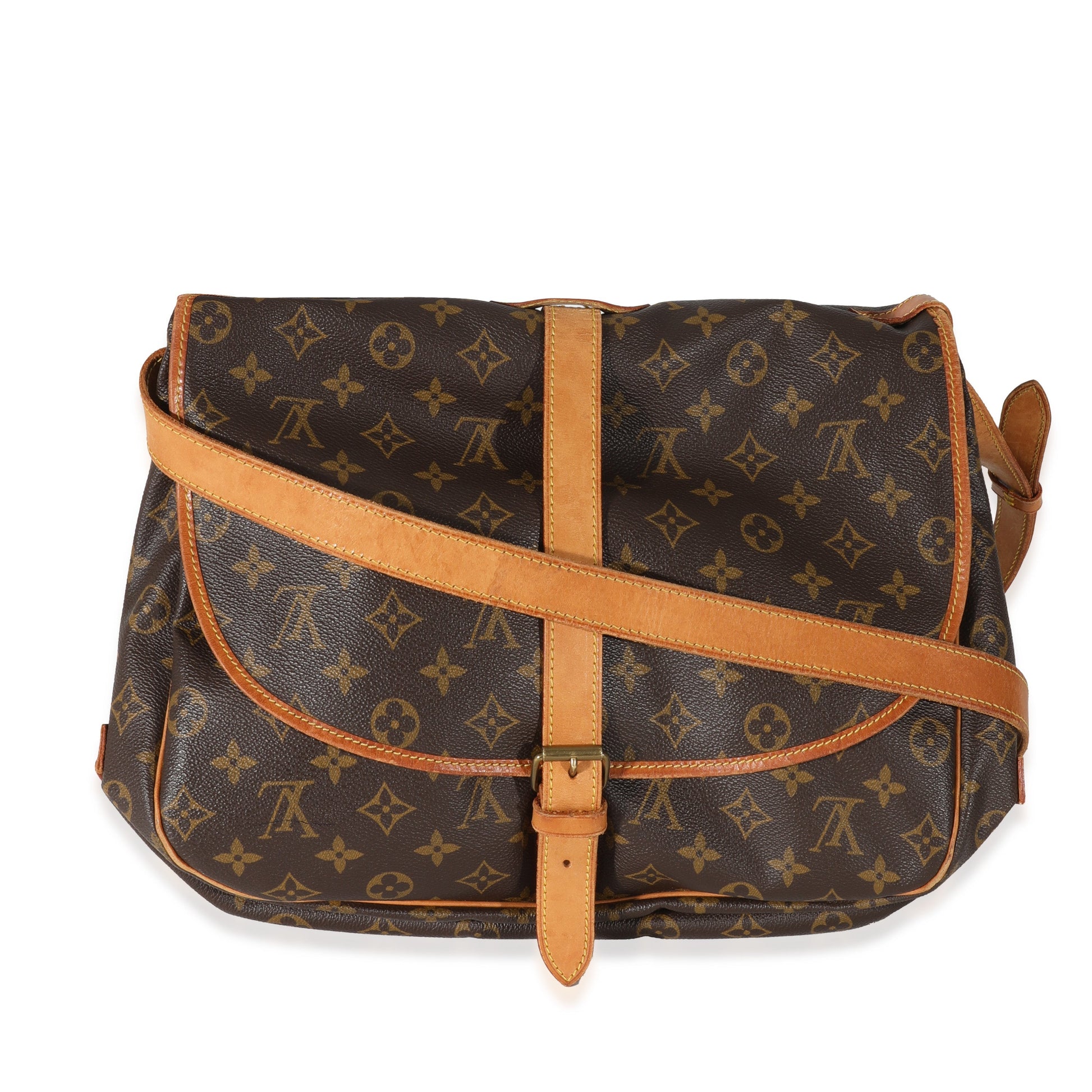 Luxury Women's Handbag | Louis Vuitton Monogram Canvas Saumur 35