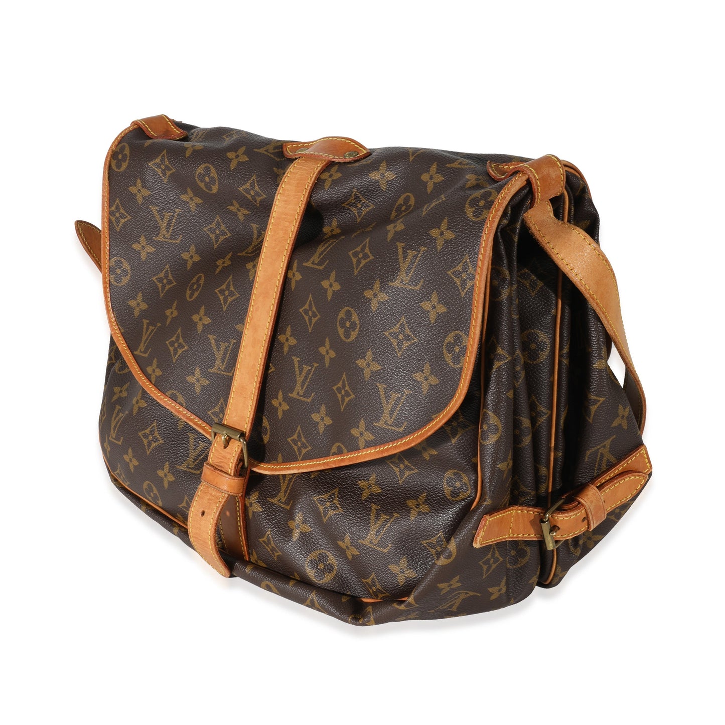 Luxury Women's Handbag | Louis Vuitton Monogram Canvas Saumur 35