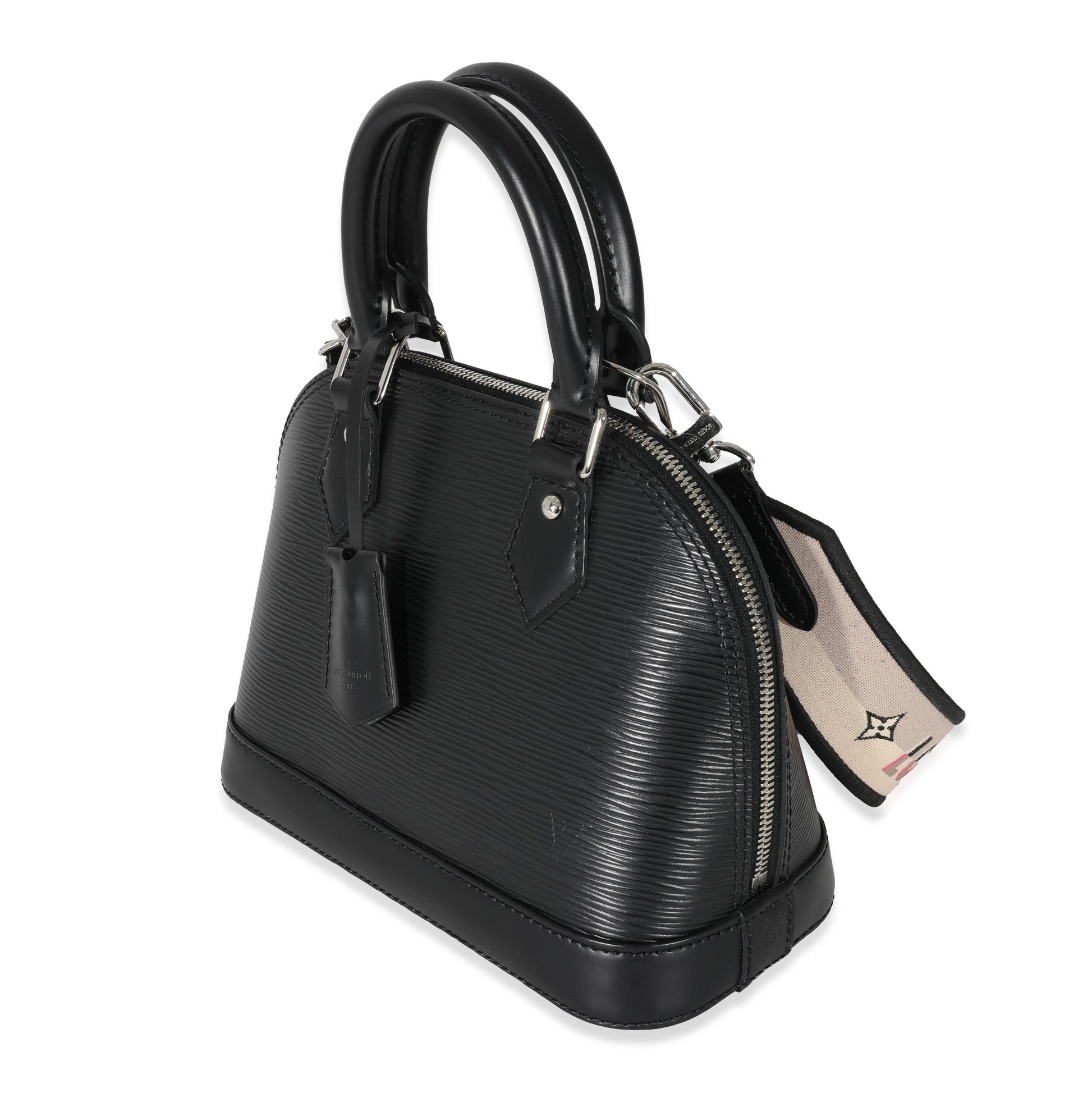 Louis Vuitton Black Epi Alma BB