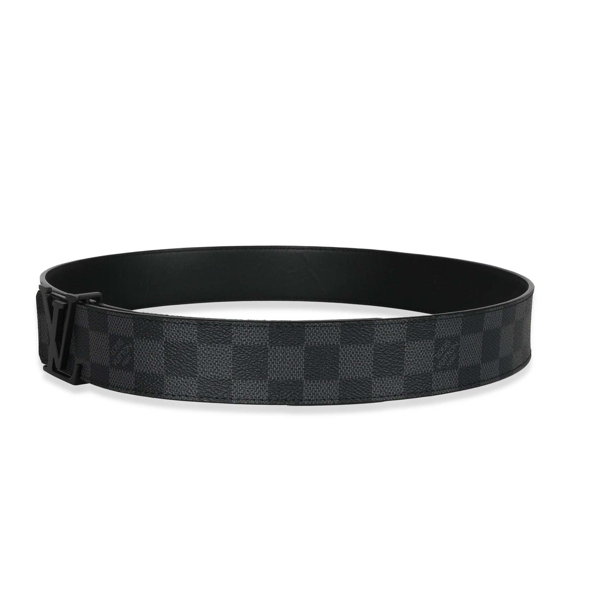 Luxury Women's Handbag | Louis Vuitton Canvas Damier GraphiteInitiales Belt