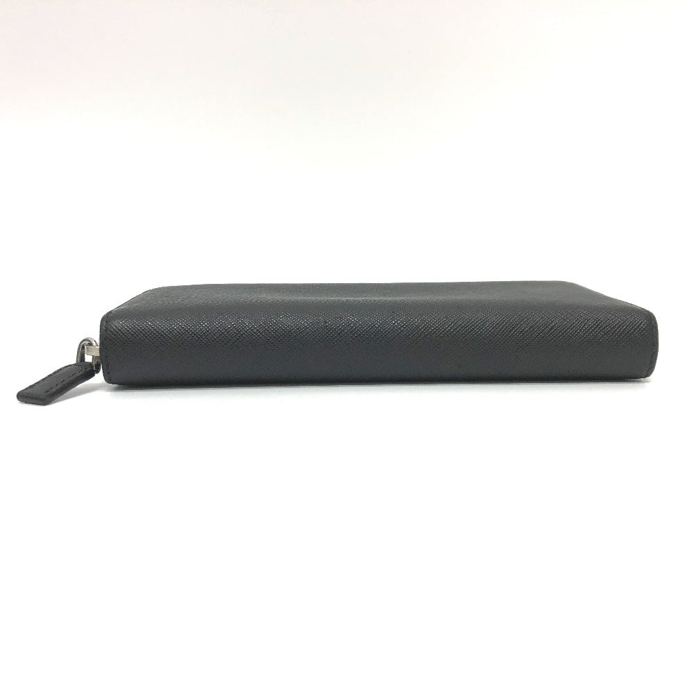 PRADA Long Wallet Purse 2ML317 Safiano leather black logo Women