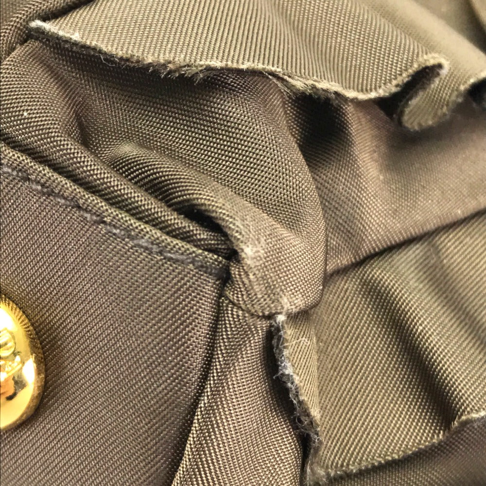 PRADA Tote Bag BN1728 Nylon canvas, leather Brown Frill