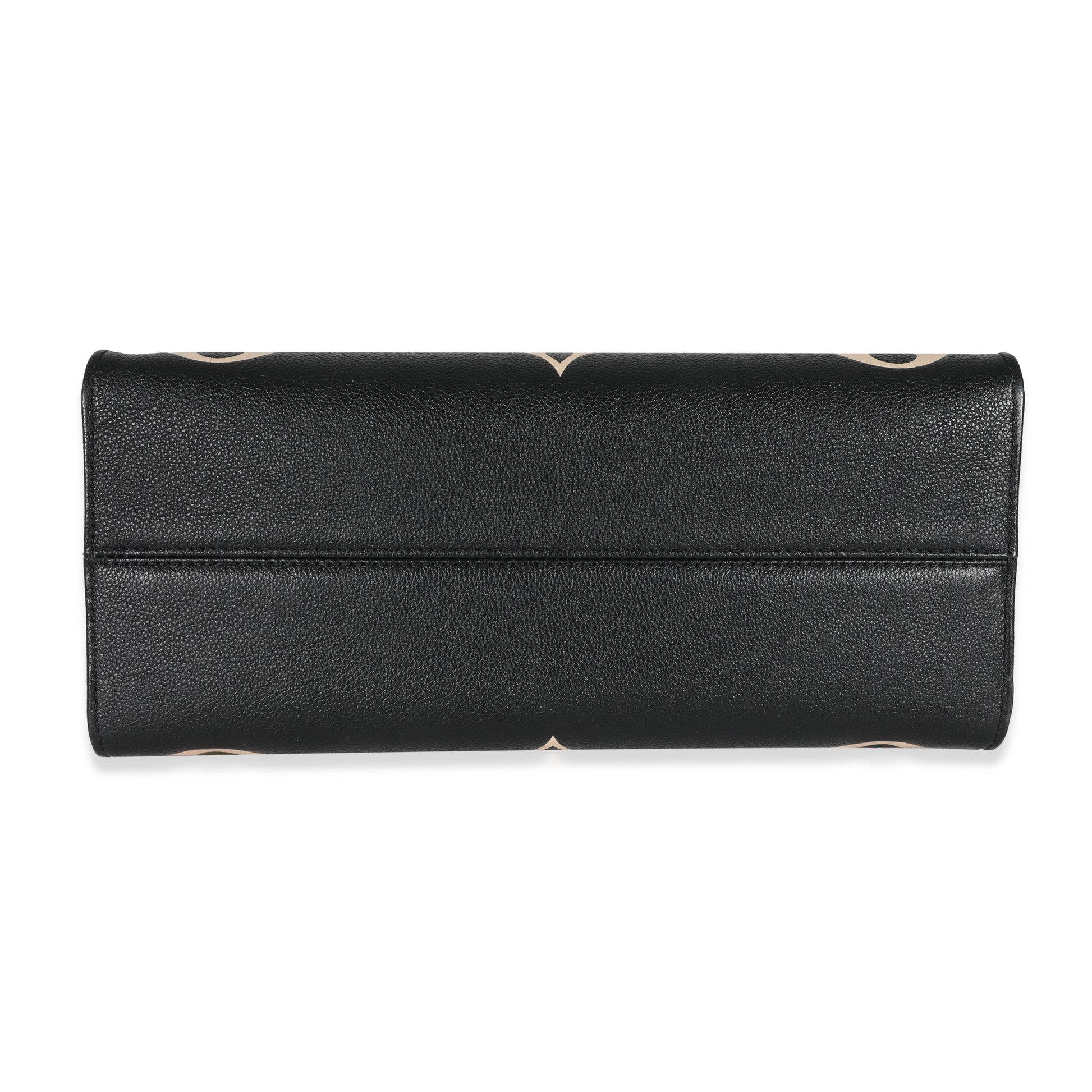 Luxury Women's Tote Bag | Louis Vuitton Black & Beige Monogram Empreinte Onthego MM