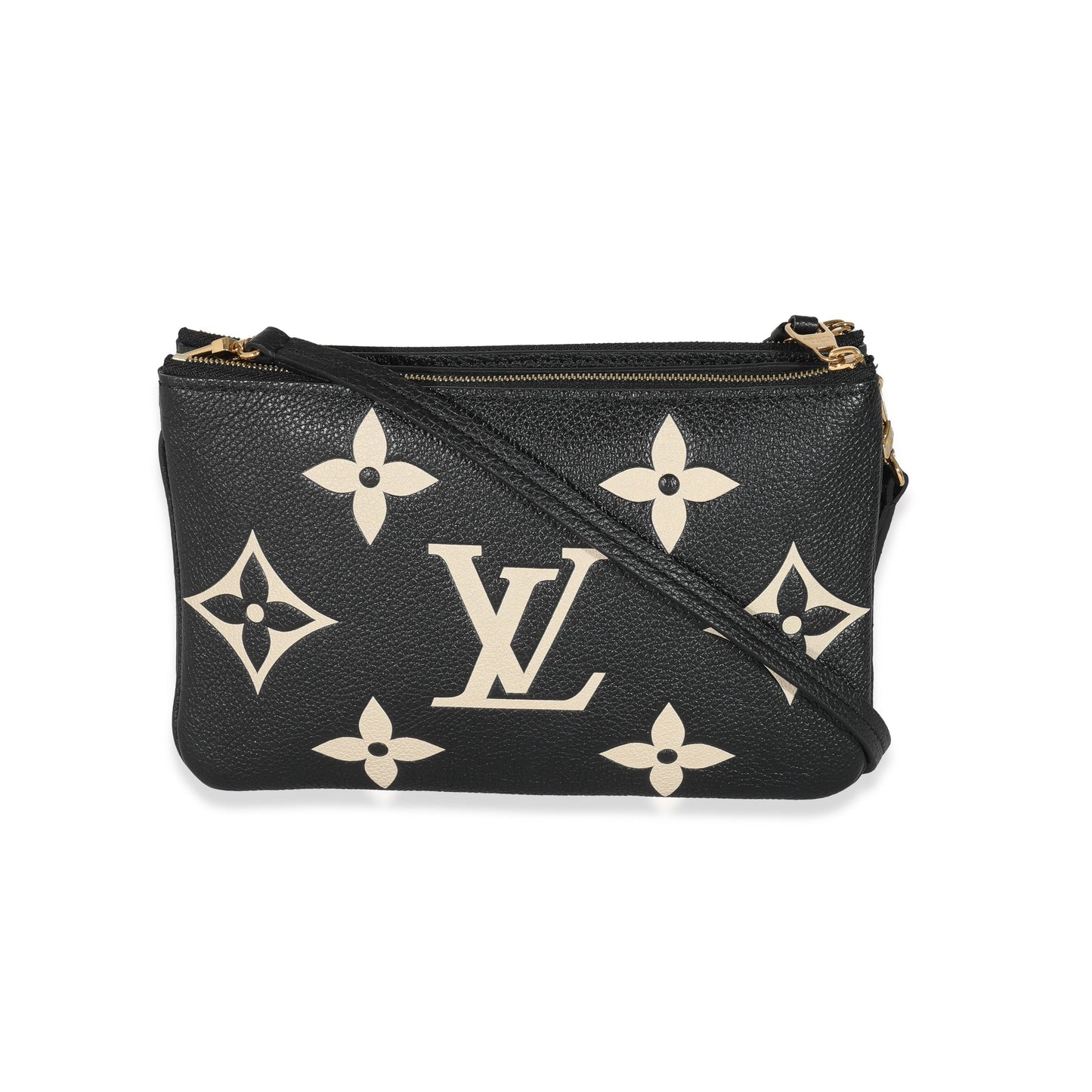 Designer Women's Crossbody Bag | Louis Vuitton Bicolore Monogram Empreinte Double Zip Pochette