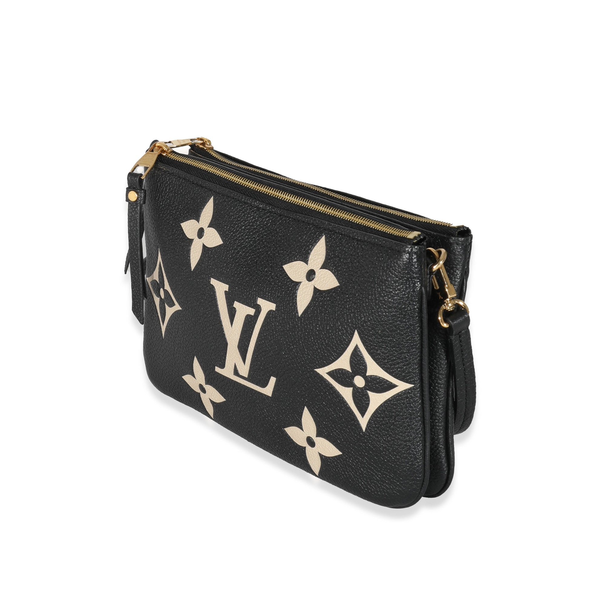Designer Women's Crossbody Bag | Louis Vuitton Bicolore Monogram Empreinte Double Zip Pochette