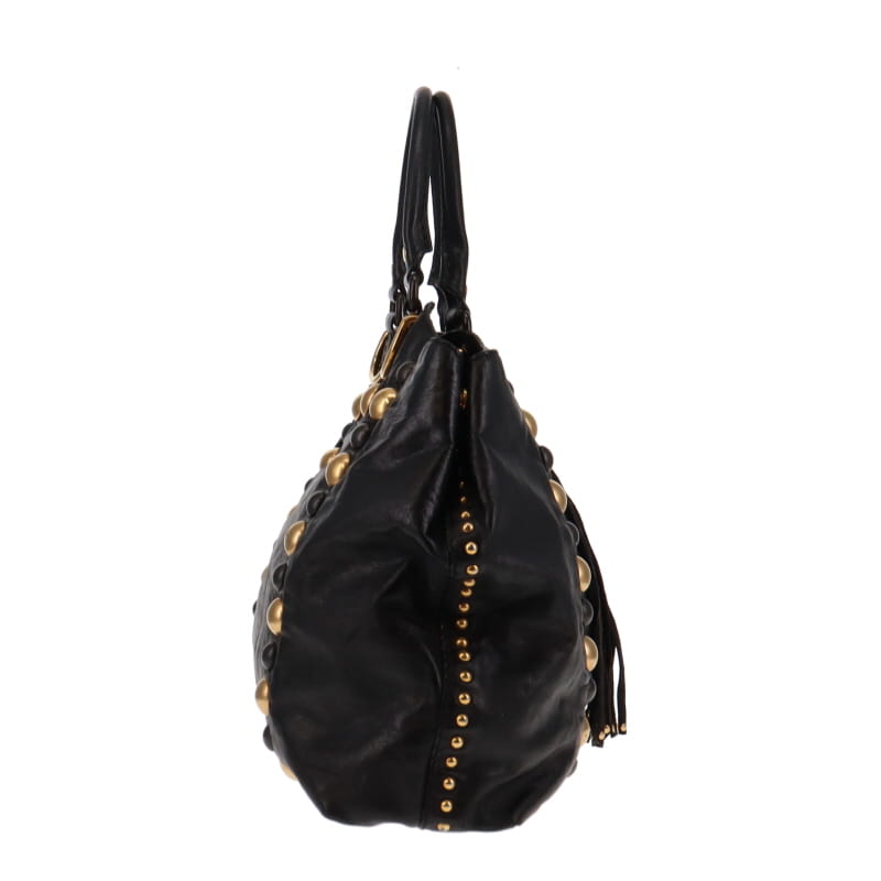 Gucci Black Leather Tote Style 11