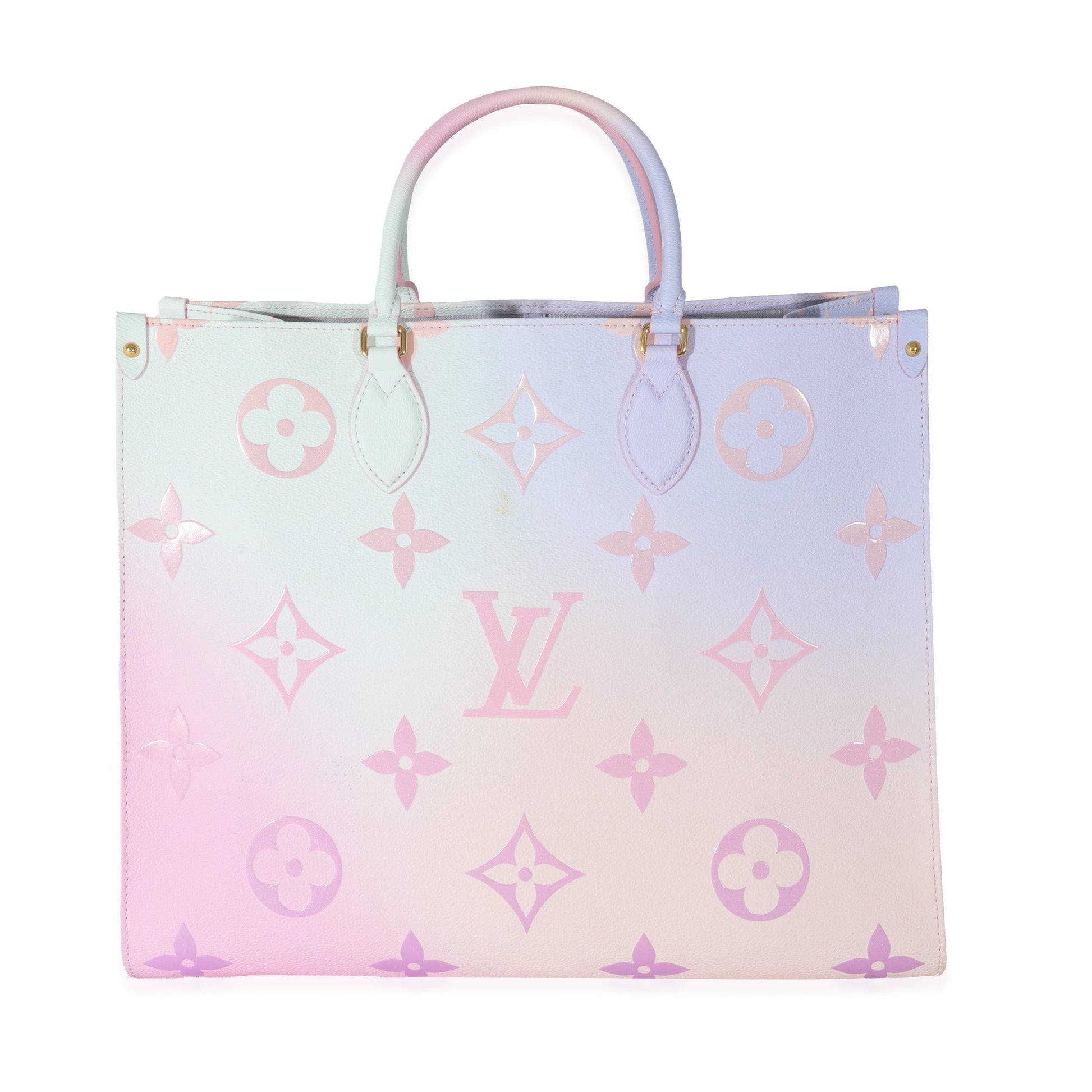 Luxury Women's Tote Bag | Louis Vuitton Sunrise Pastel Monogram Giant Canvas Spring in City OnTheGo GM