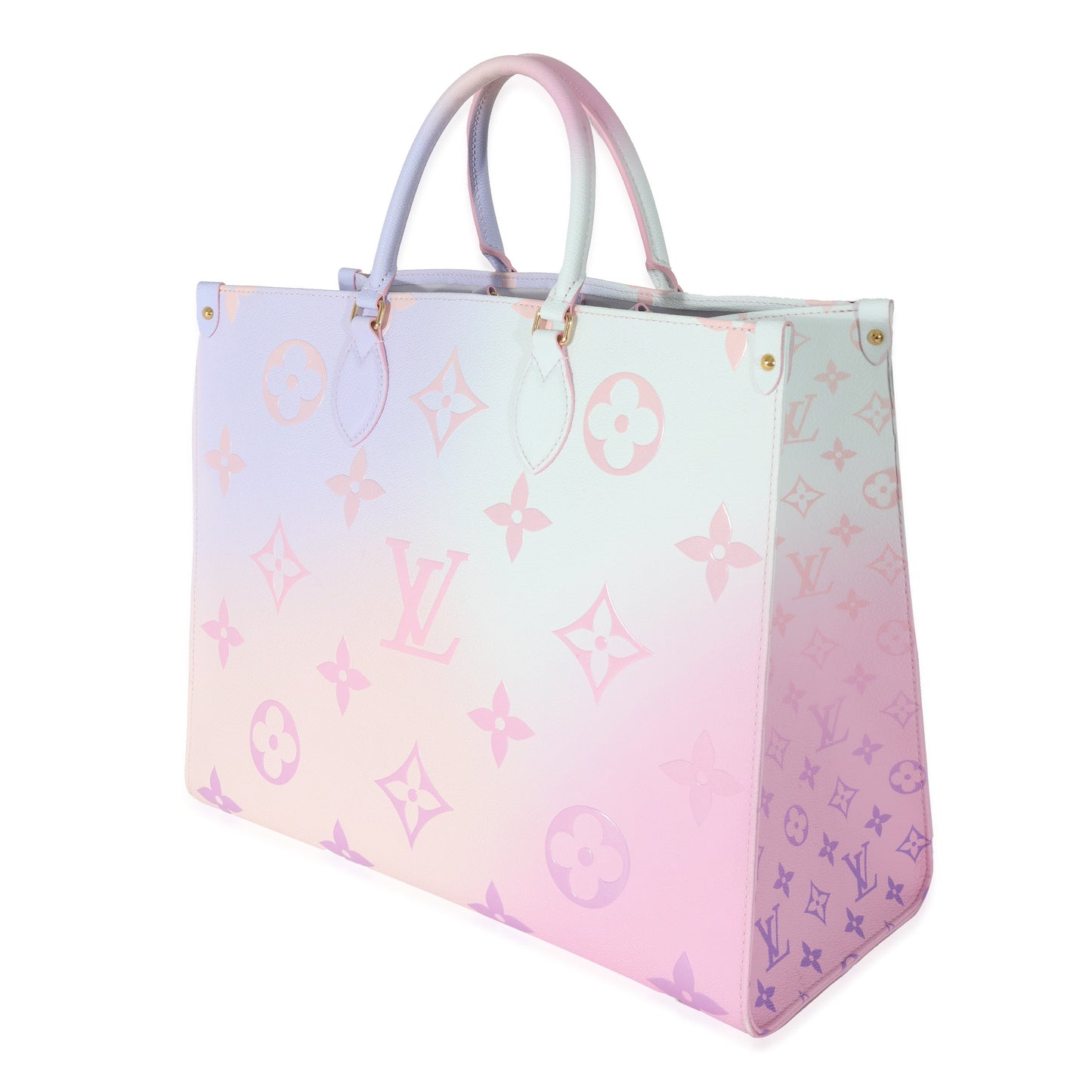 Luxury Women's Tote Bag | Louis Vuitton Sunrise Pastel Monogram Giant Canvas Spring in City OnTheGo GM