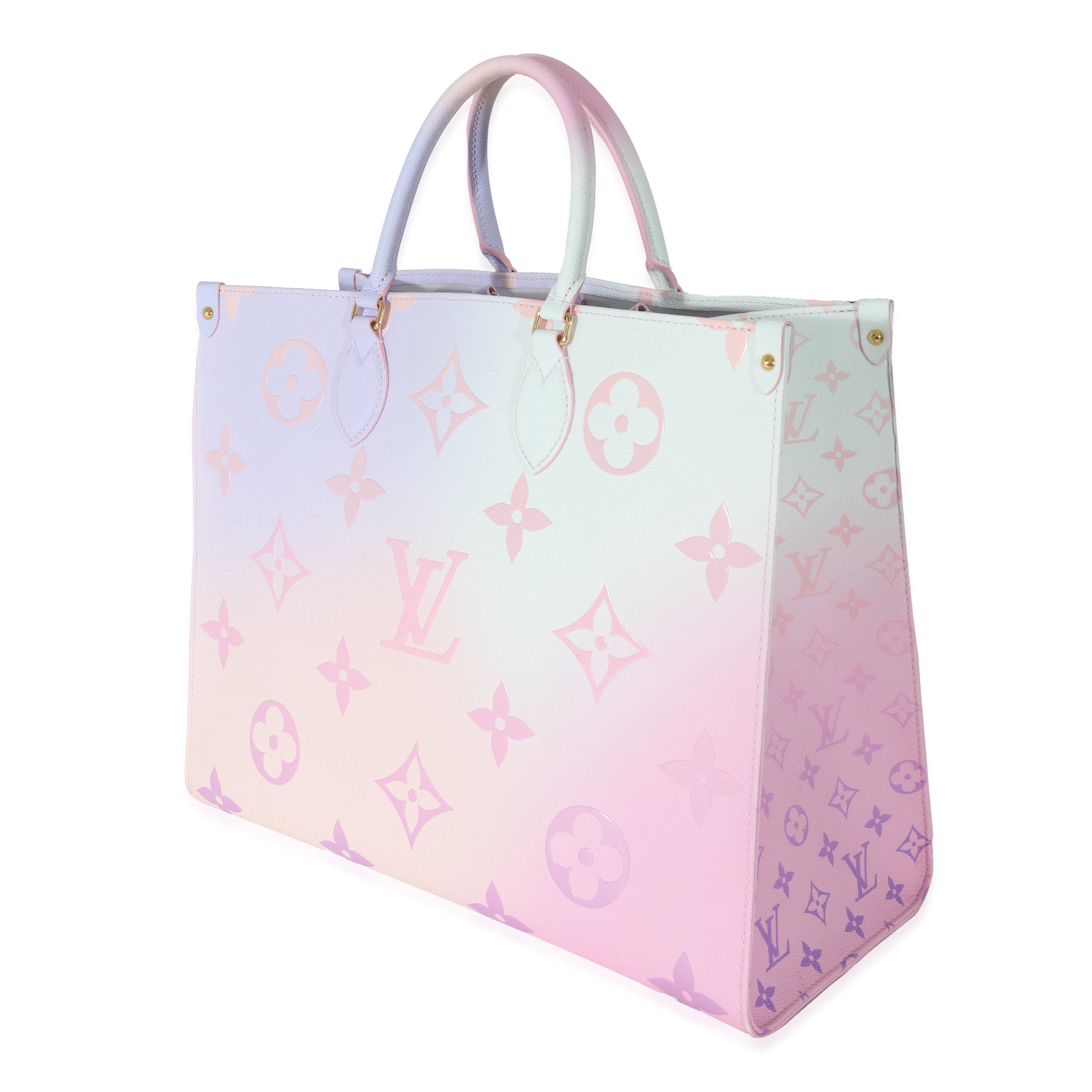 Luxury Women's Tote Bag | Louis Vuitton Sunrise Pastel Monogram Giant Canvas Spring in City OnTheGo GM