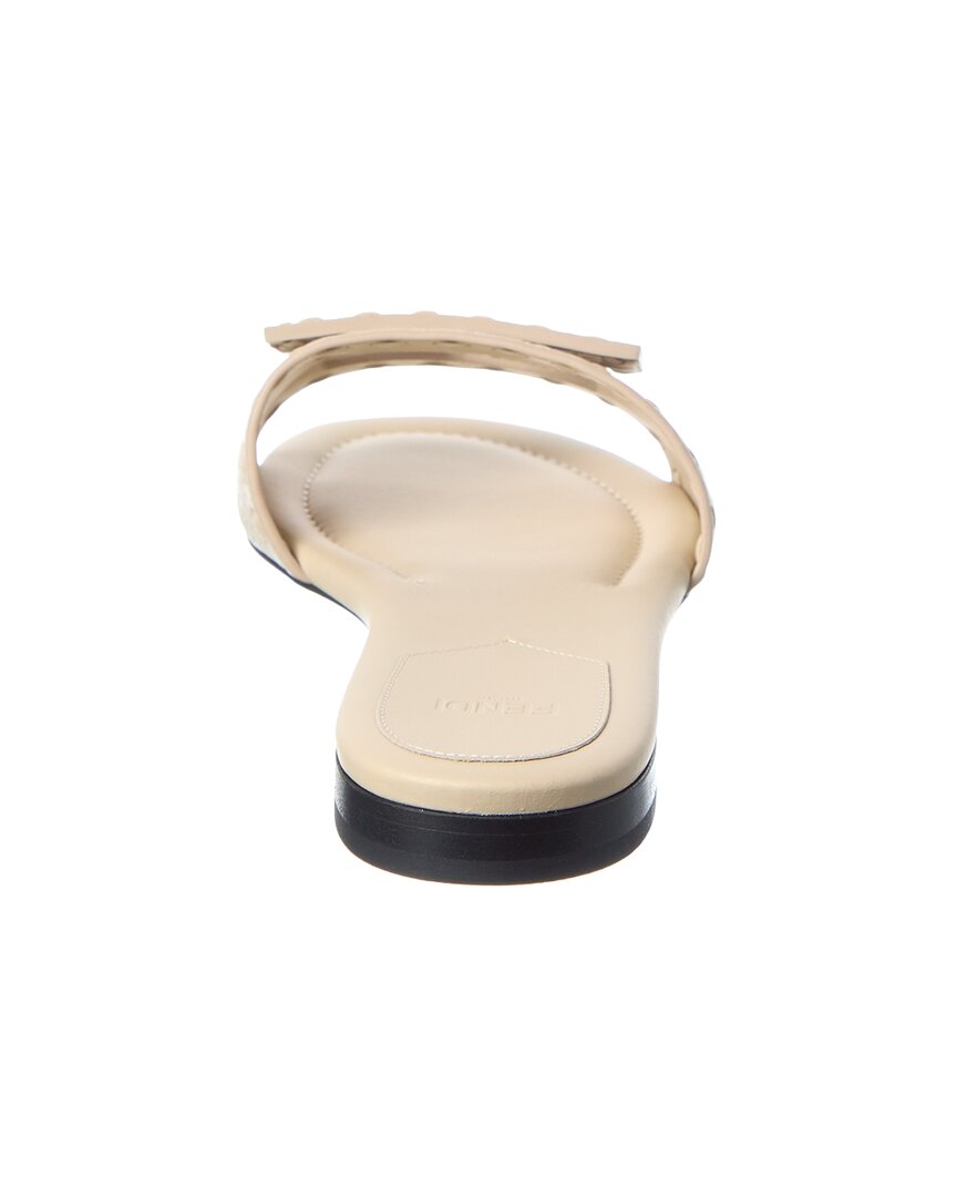 Fendi Ff Baguette Leather Sandal