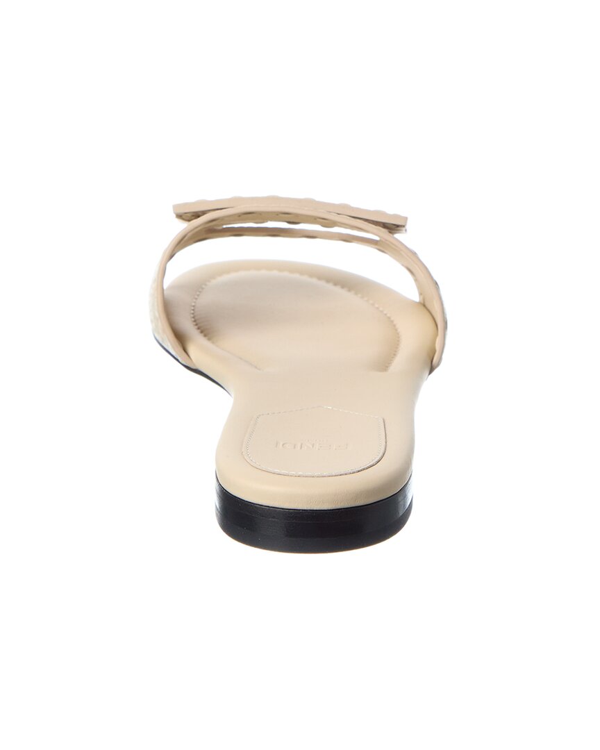Fendi Ff Baguette Leather Sandal