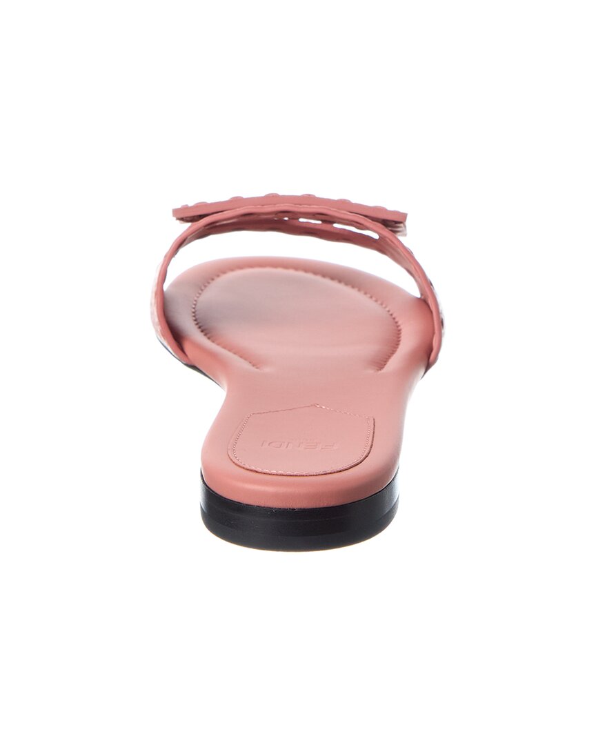 Fendi Ff Baguette Leather Sandal