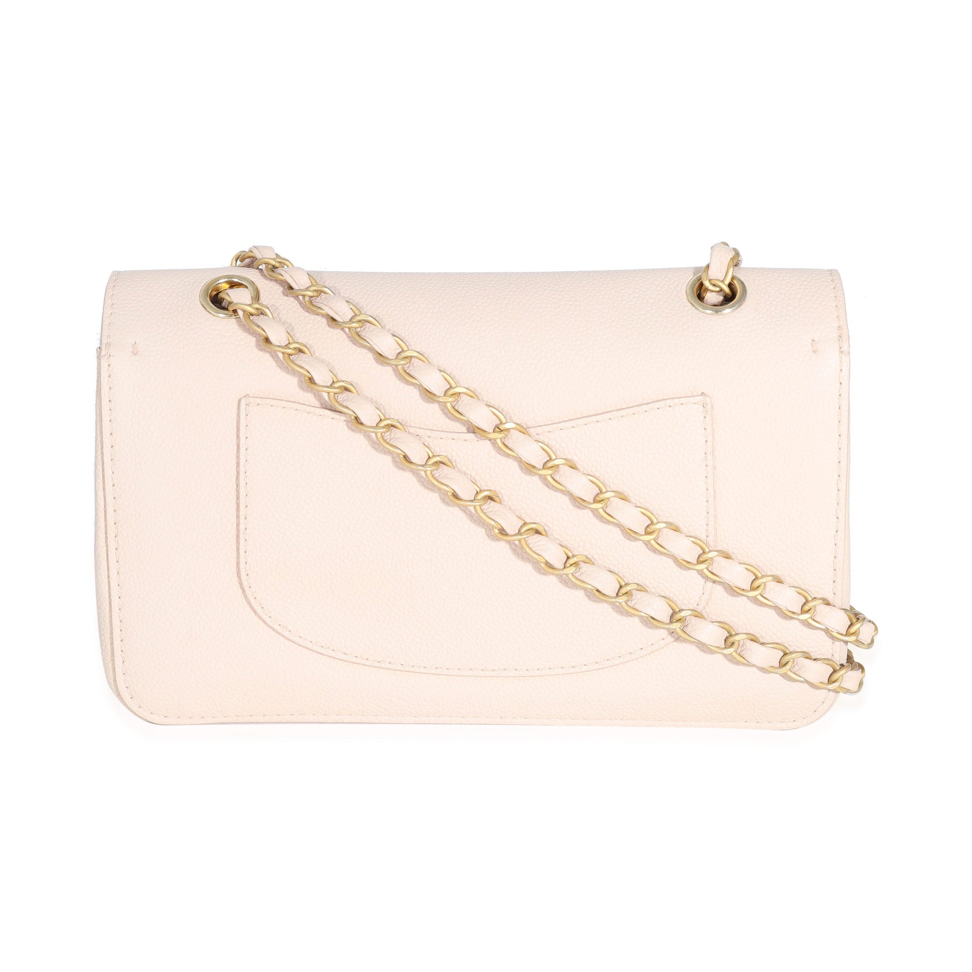 Chanel Beige Caviar Medium Classic Pure Double Flap Bag
