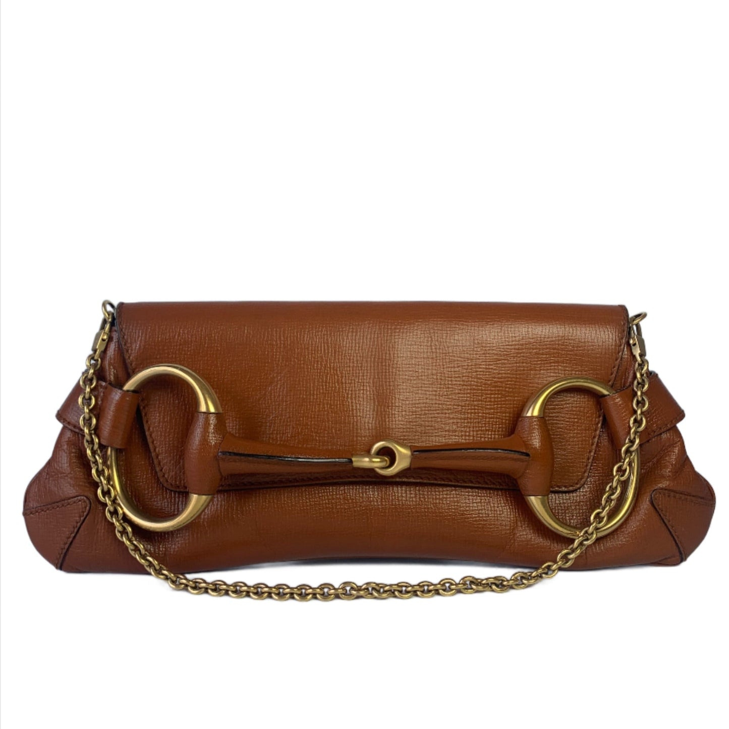Gucci Horsebit 1955 Chain Shoulder bag Large Camel Leather