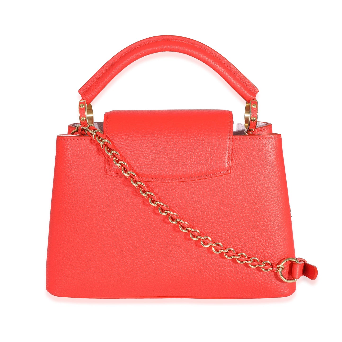 Luxury Women's Handbag | Louis Vuitton Tonic Orange Taurillon Capucines BB