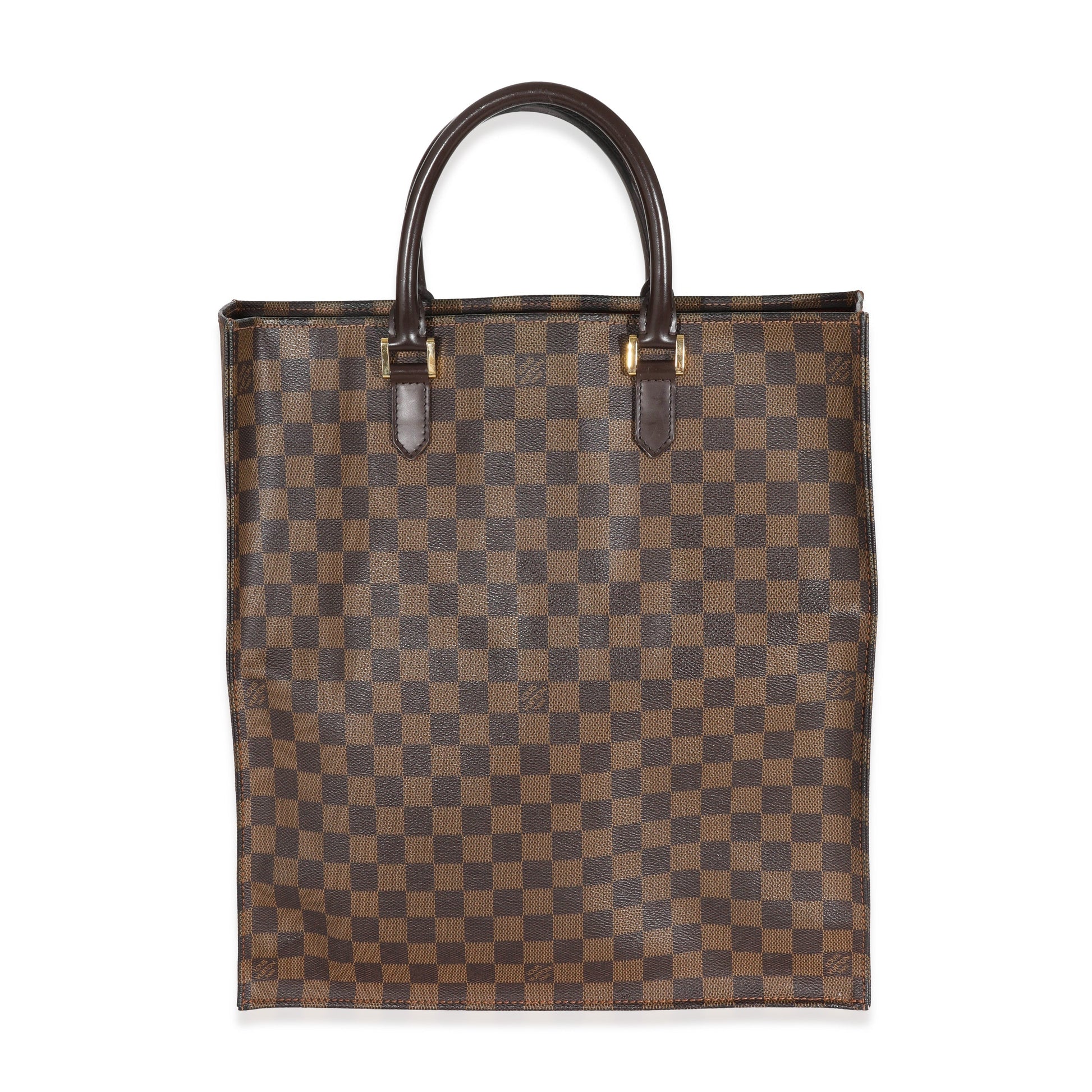 Luxury Women's Tote Bag | Louis Vuitton Damier Ebene Canvas Sac Plat