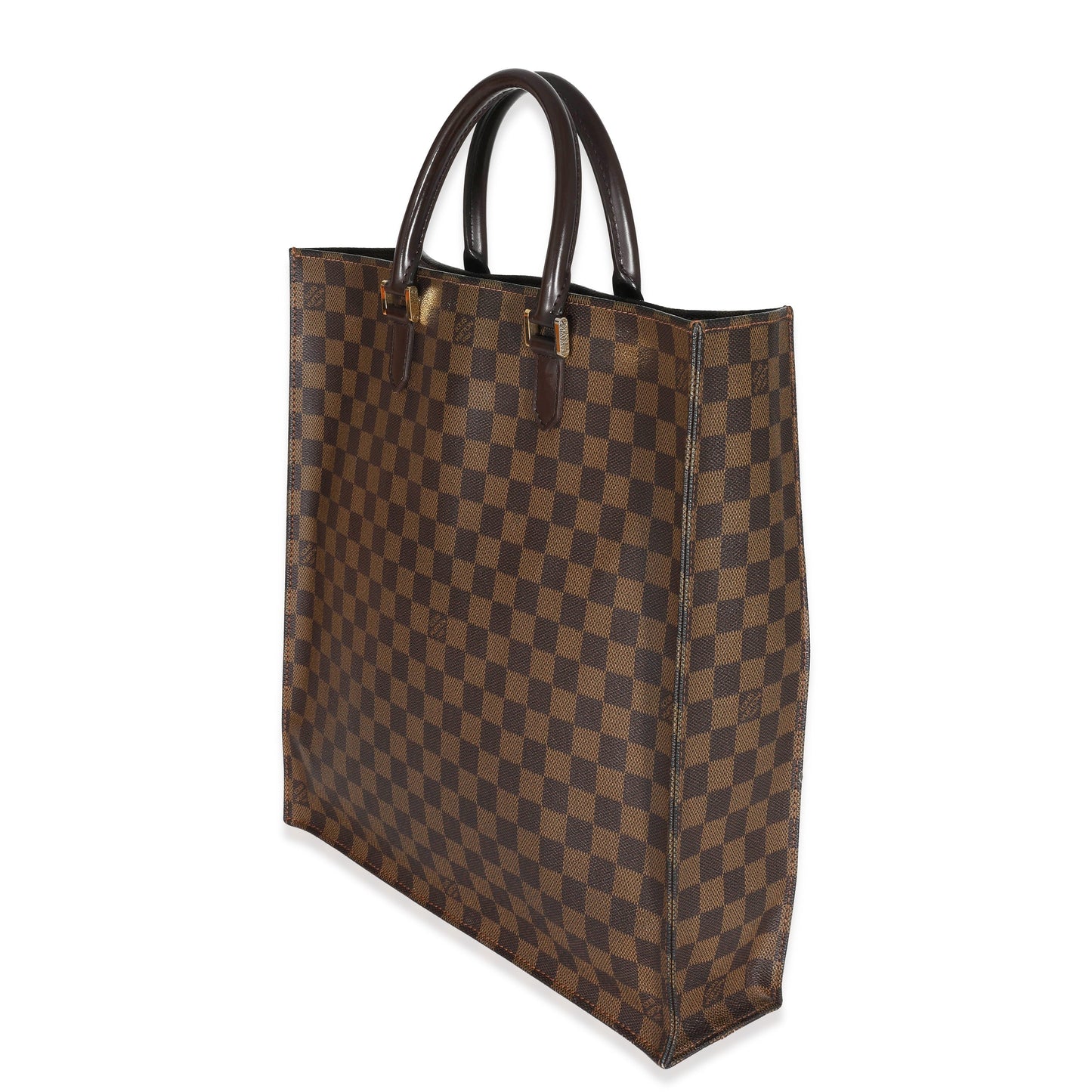 Luxury Women's Tote Bag | Louis Vuitton Damier Ebene Canvas Sac Plat