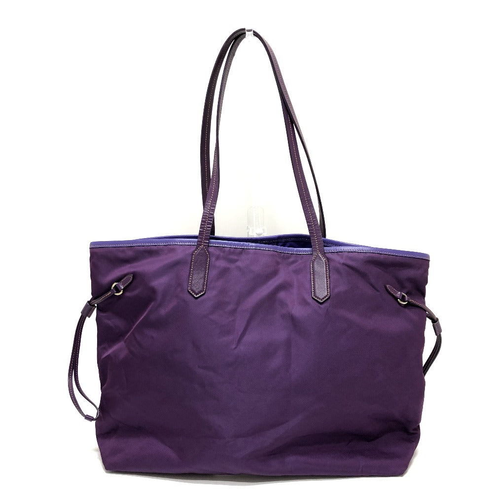 PRADA Tote Bag BR3924 saffiano leather purple logo Women