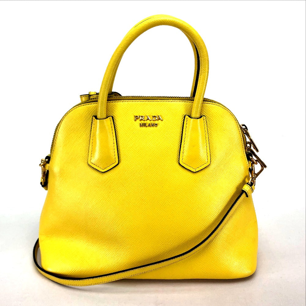 PRADA Handbag BL0902 leather yellow Women