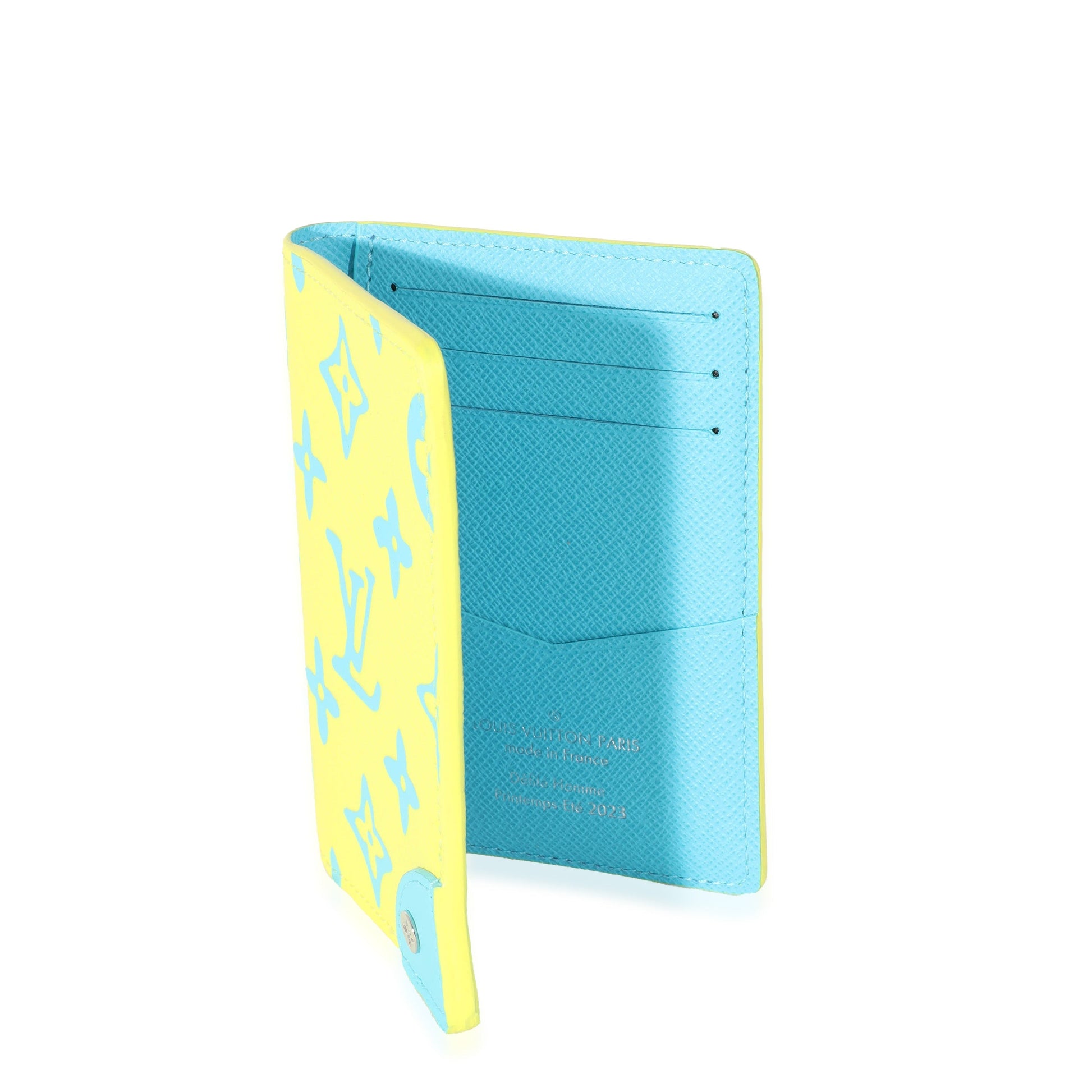 Louis Vuitton Lime Monogram Playground Canvas Pocket Organizer