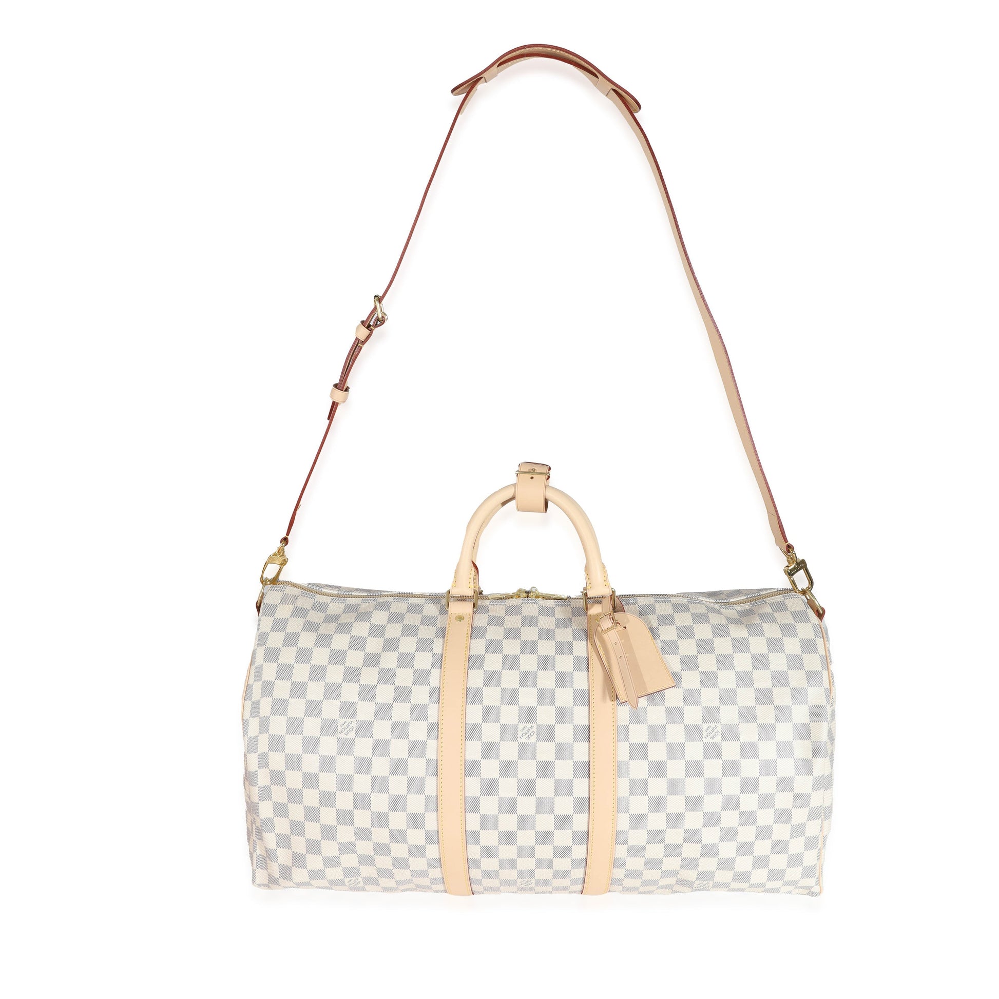 Louis Vuitton Damier Azur Canvas Keepall Bandoulière 55