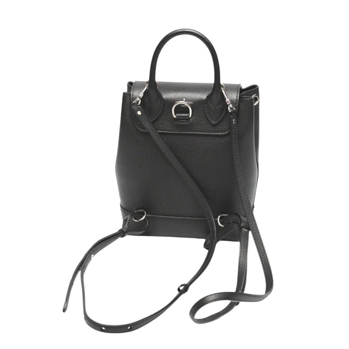 LOUIS VUITTON Backpack leather Noir Lock Me Bag Taurillon Clemence bag mini Women