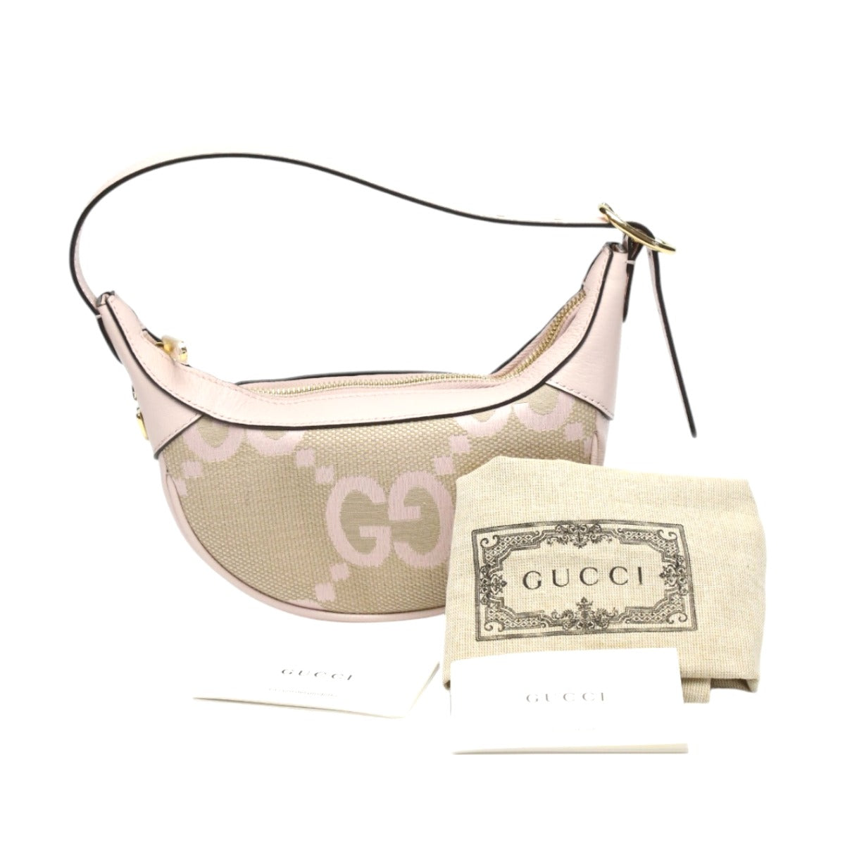 GUCCI Handbag 658551 GG canvas pink one belt Ophidia Jumbo GG Mini bag Women