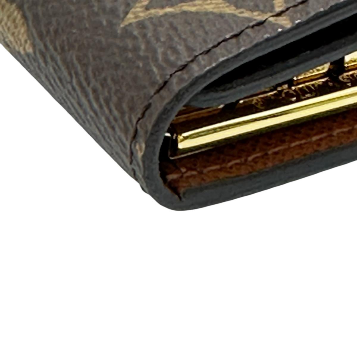 LOUIS VUITTON Key case Key holder Monogram canvas Brown for 4 Monogram Multicles4 unisex(Unisex)