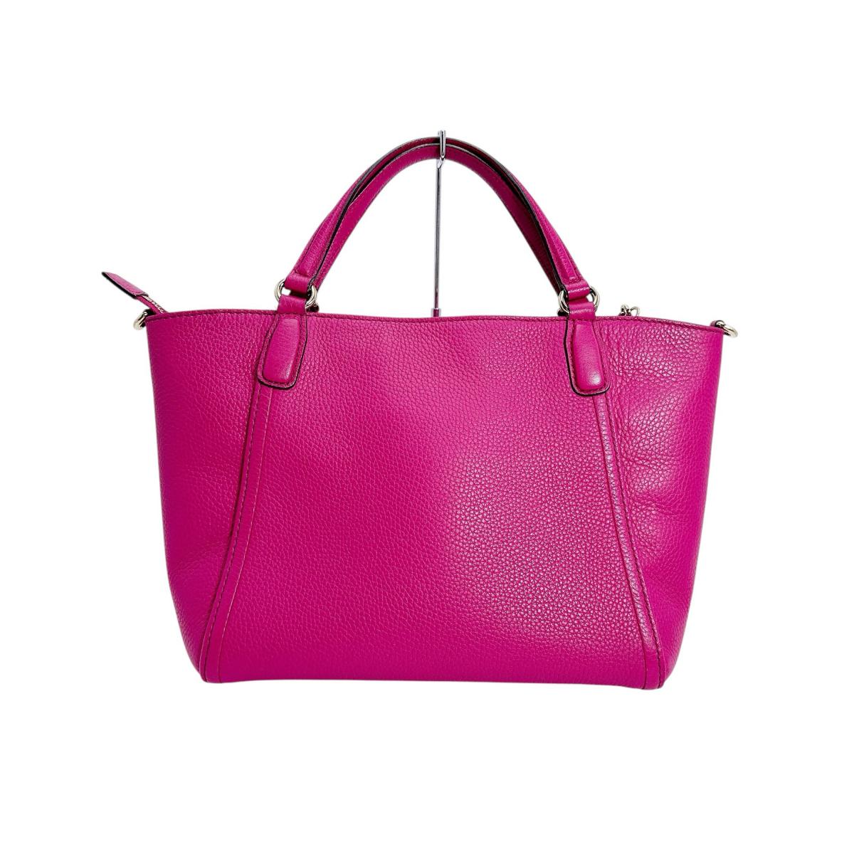 GUCCI Handbag 369176 leather Calf Pink Handbag bag Women