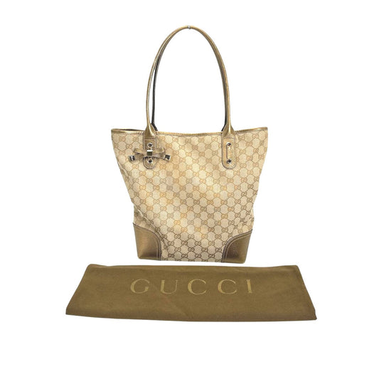 GUCCI Tote Bag 181779 GG canvas beige Handbag canvas Women
