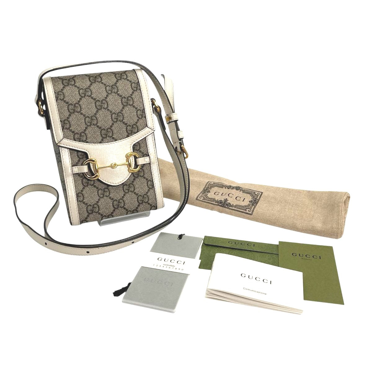 GUCCI Shoulder Bag 625615 GG canvas beige Shoulder Bag GG Supreme Horsebit Women