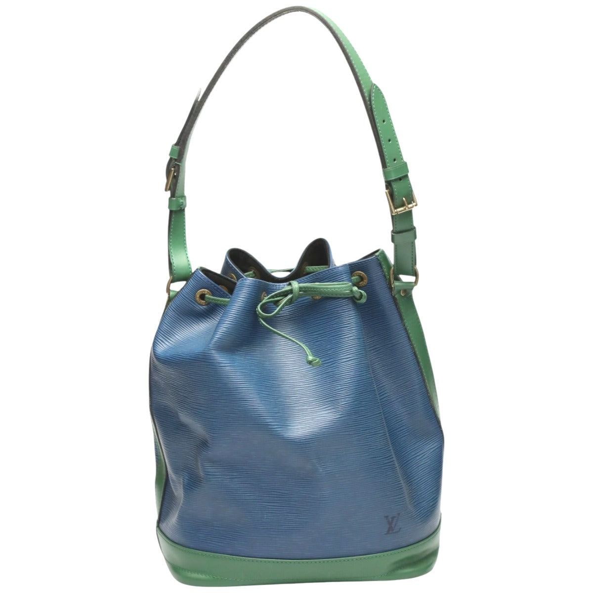 LOUIS VUITTON Shoulder Bag Epi Leather Blue x green Epi Noe