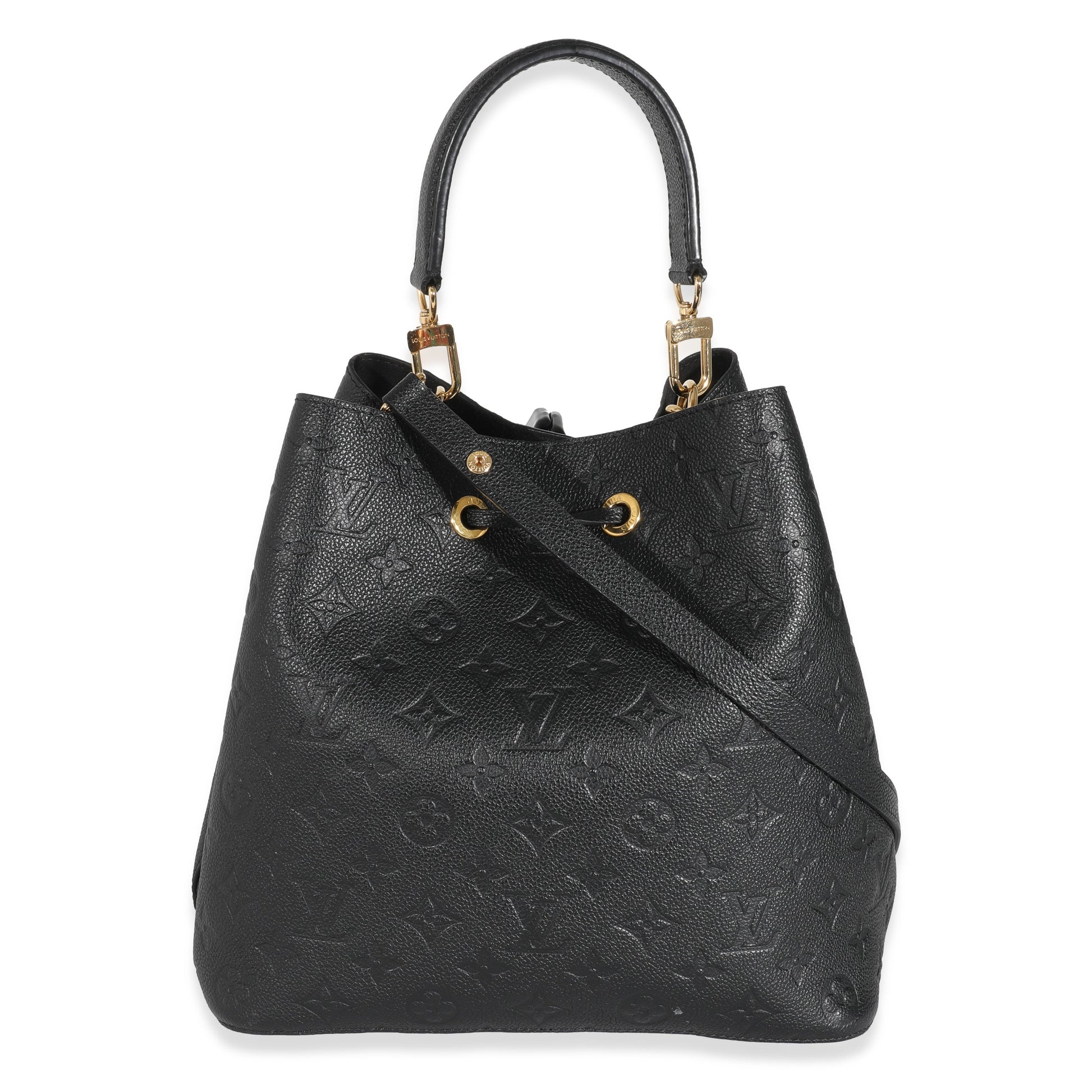 Luxury Women's Handbag | Louis Vuitton Black Monogram Empreinte NéoNoé MM