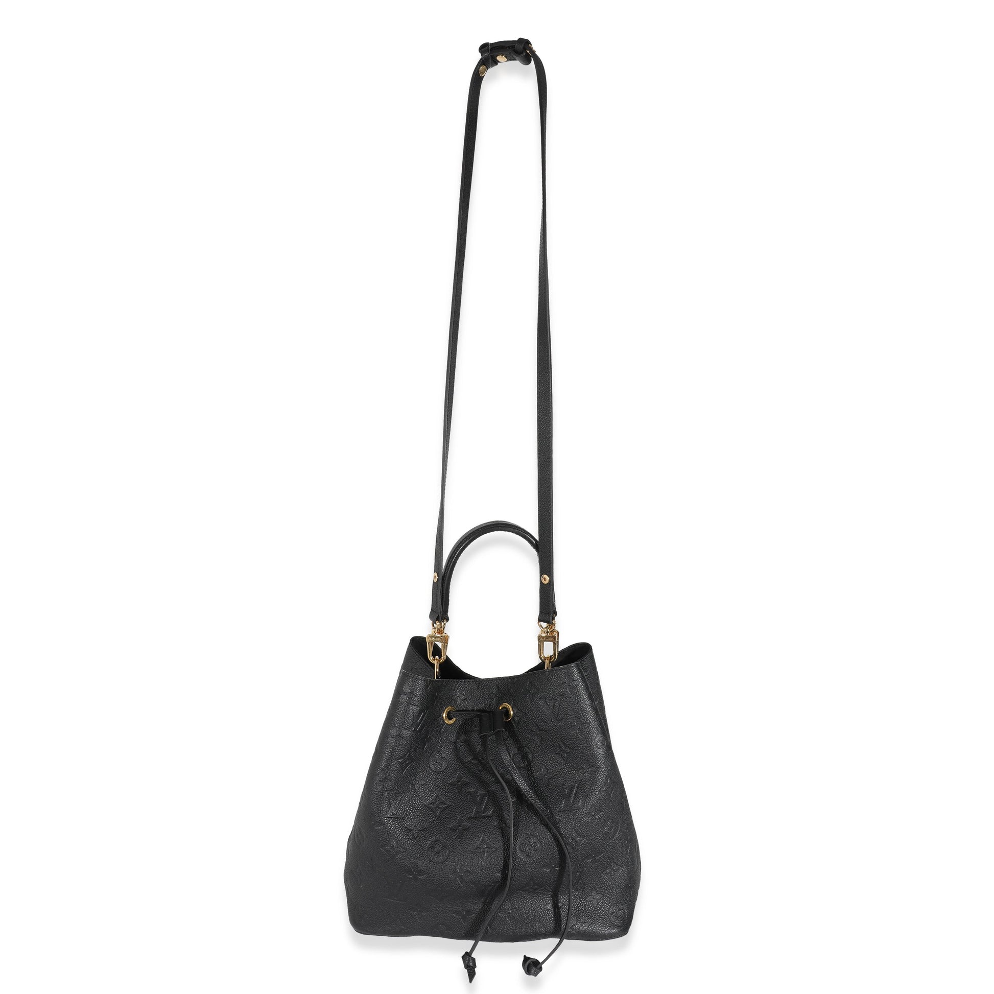 Luxury Women's Handbag | Louis Vuitton Black Monogram Empreinte NéoNoé MM