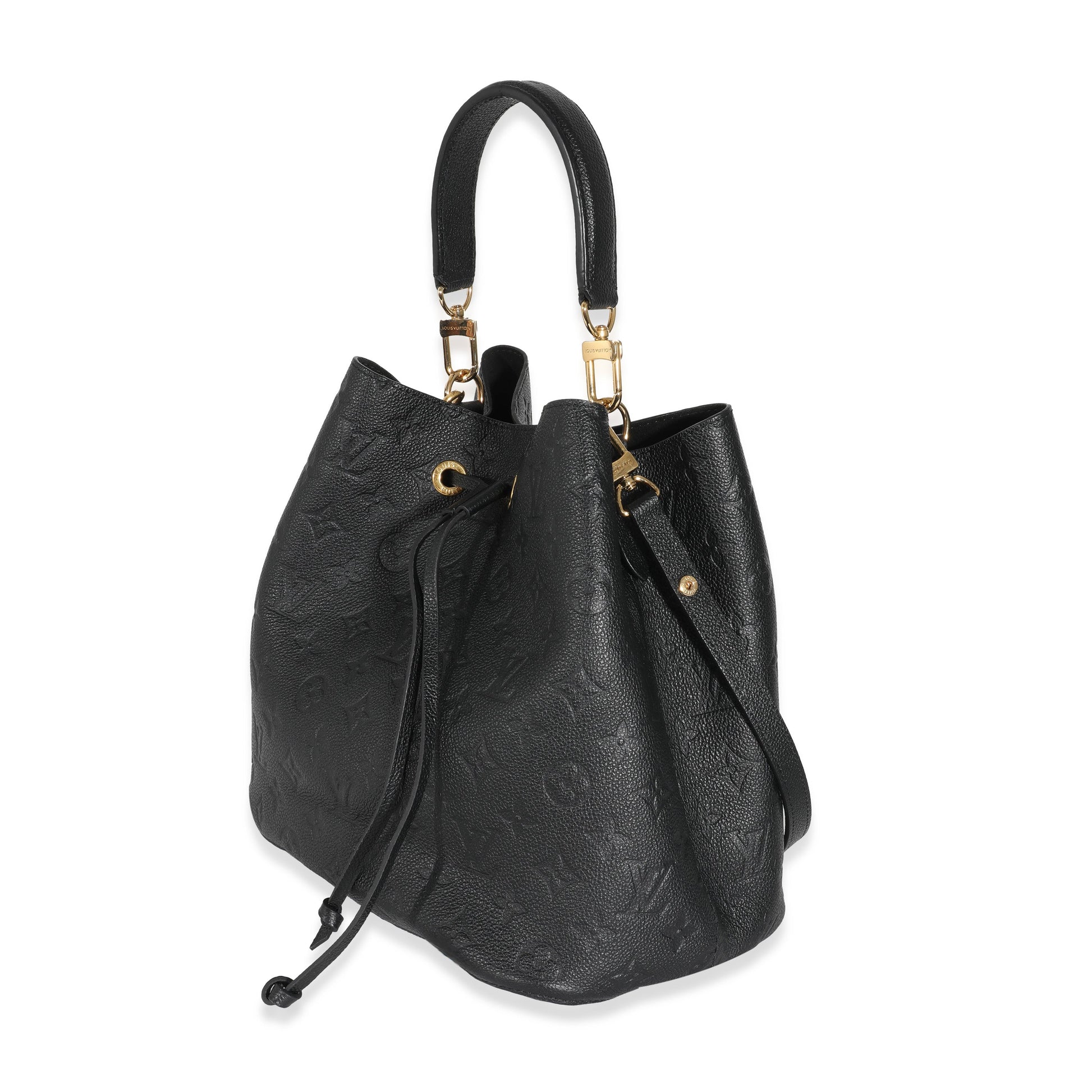Luxury Women's Handbag | Louis Vuitton Black Monogram Empreinte NéoNoé MM