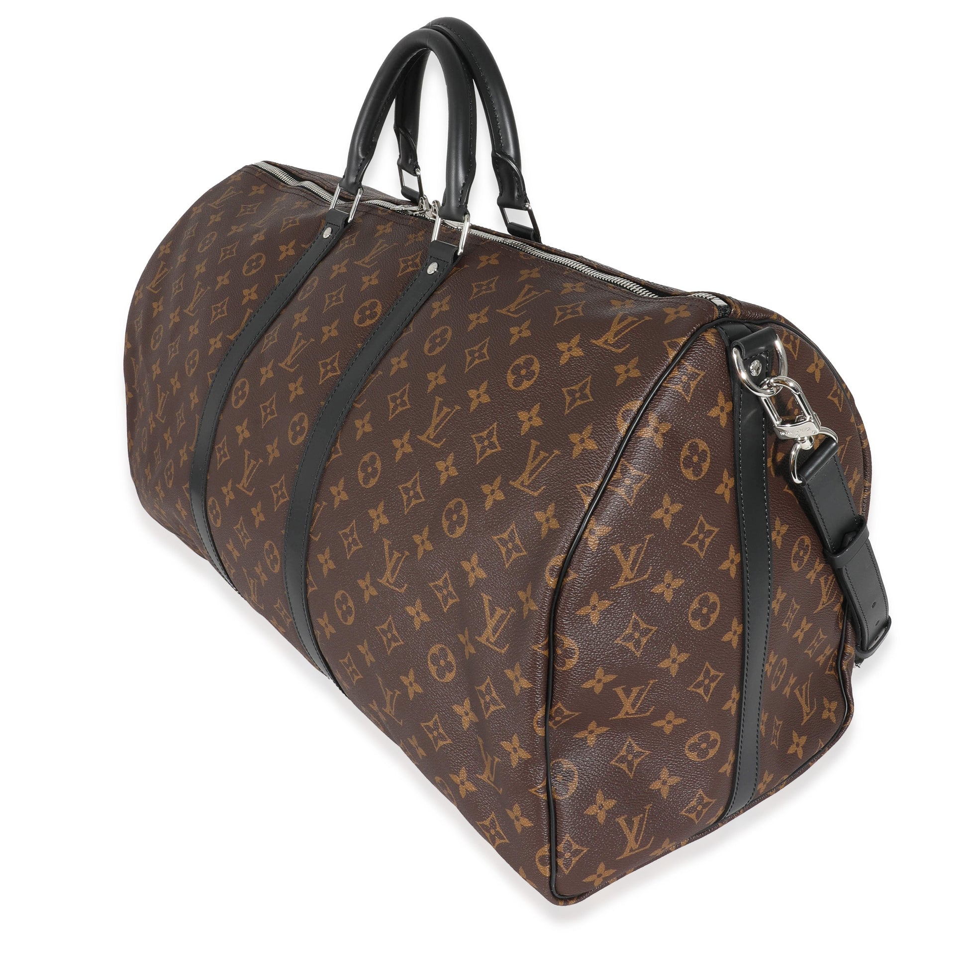 Luxury Women's Handbag | Louis Vuitton Monogram Macassar Keepall Bandoulière 55