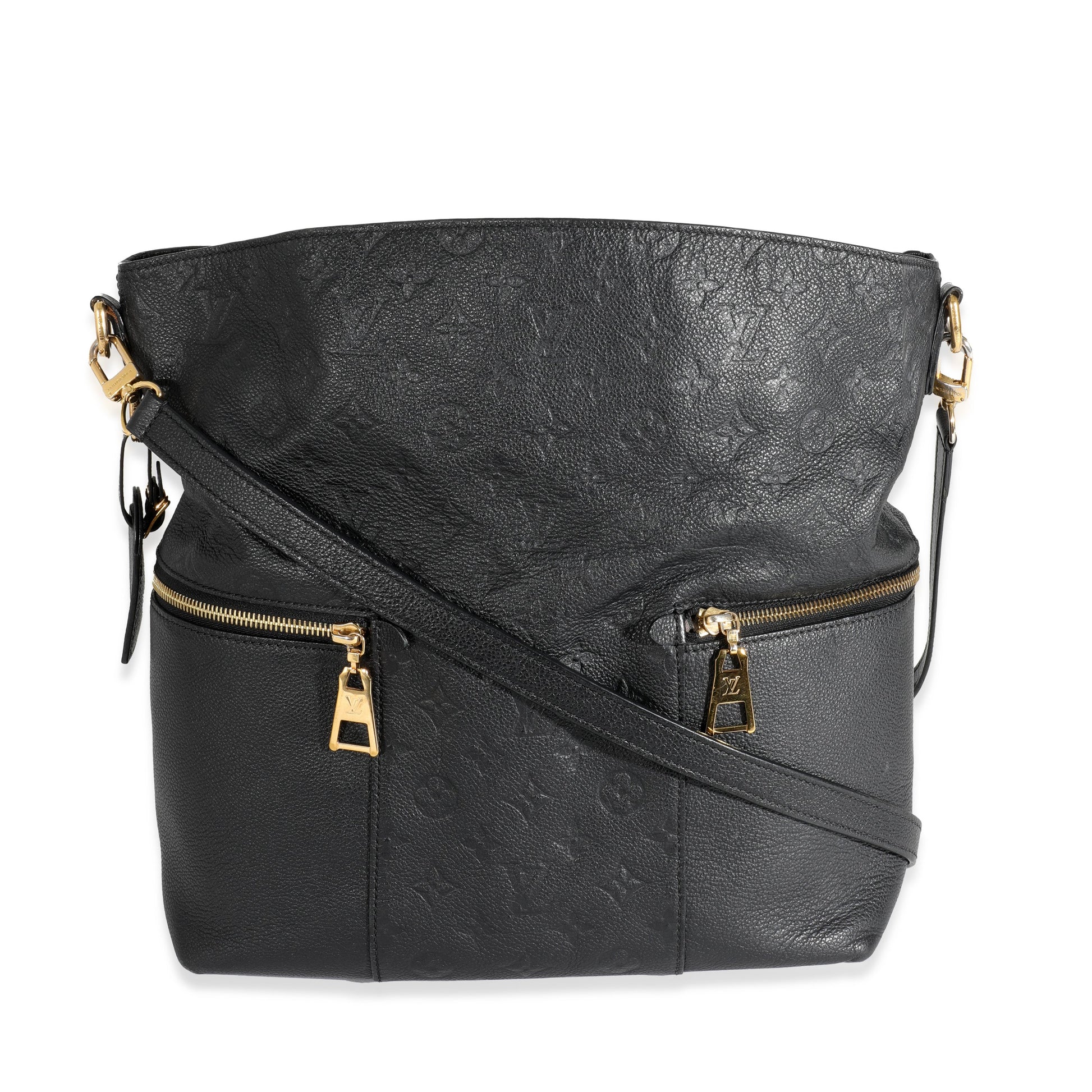 Luxury Women's Handbag | Louis Vuitton Black Monogram Empreinte Mélie