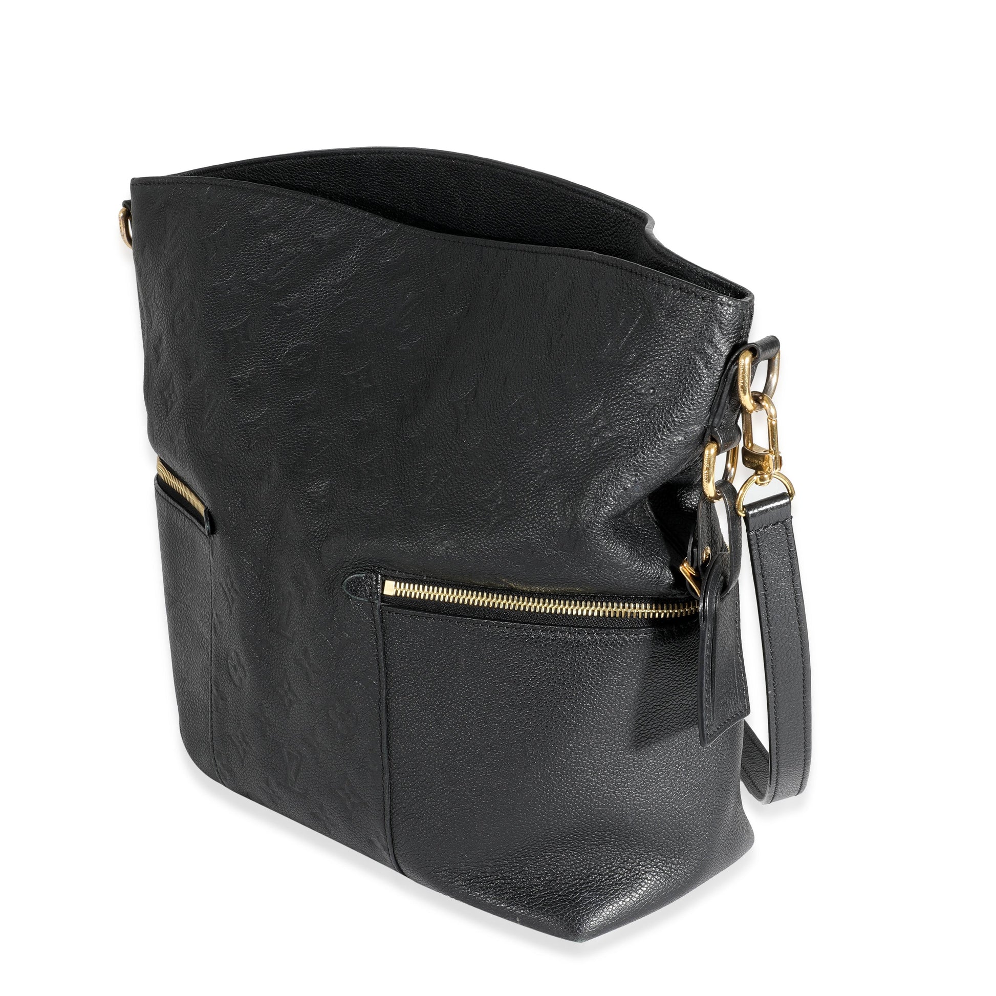 Luxury Women's Handbag | Louis Vuitton Black Monogram Empreinte Mélie