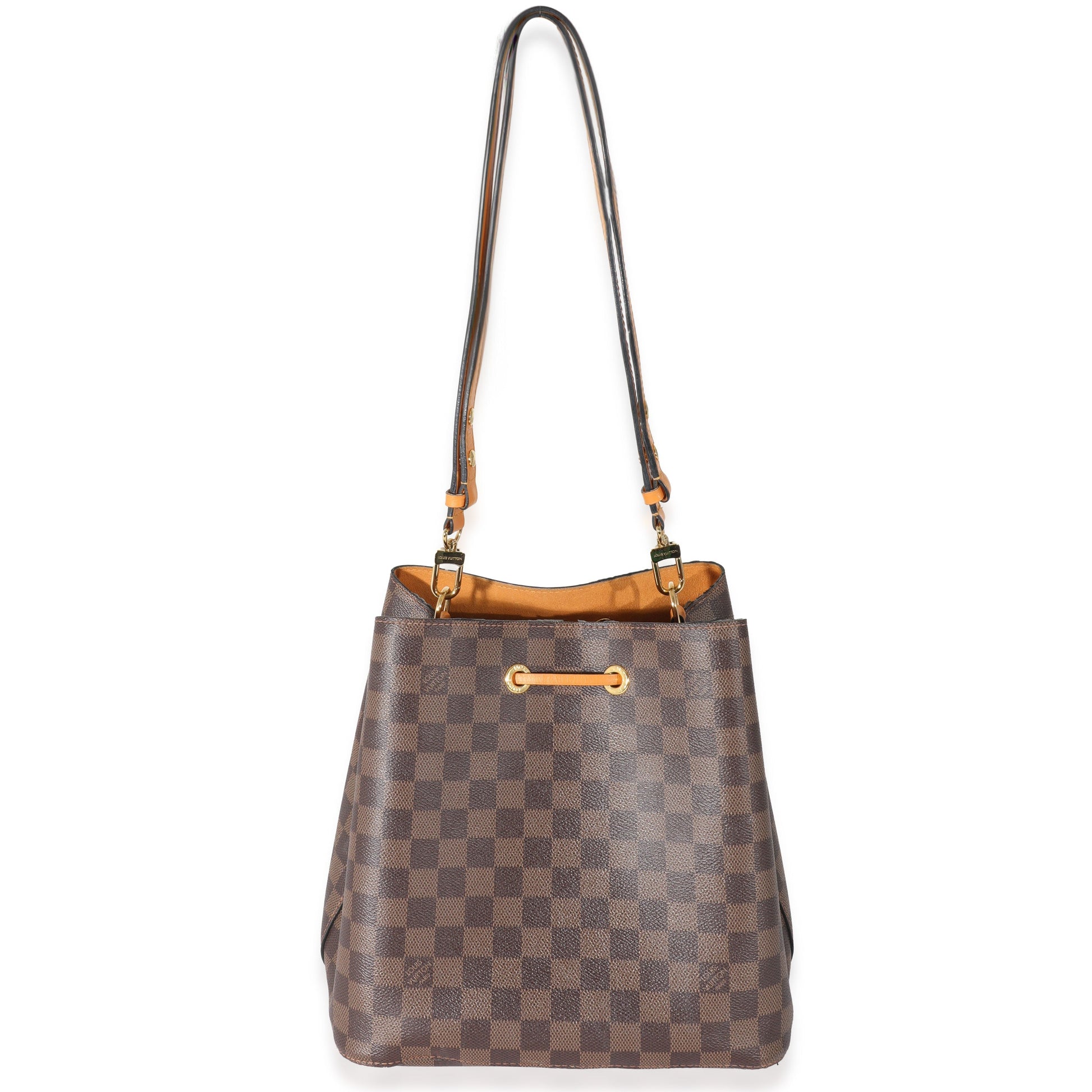Luxury Women's Handbag | Louis Vuitton Saffron Damier Ebene Canvas NéoNoé MM