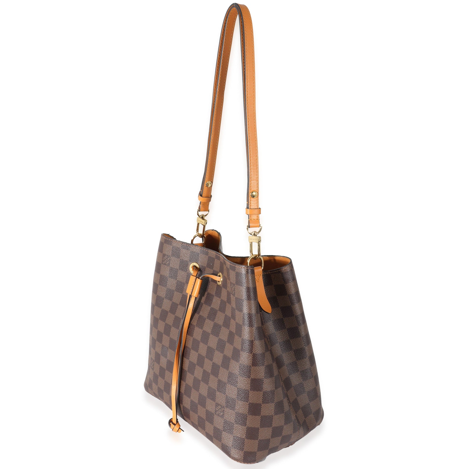 Luxury Women's Handbag | Louis Vuitton Saffron Damier Ebene Canvas NéoNoé MM