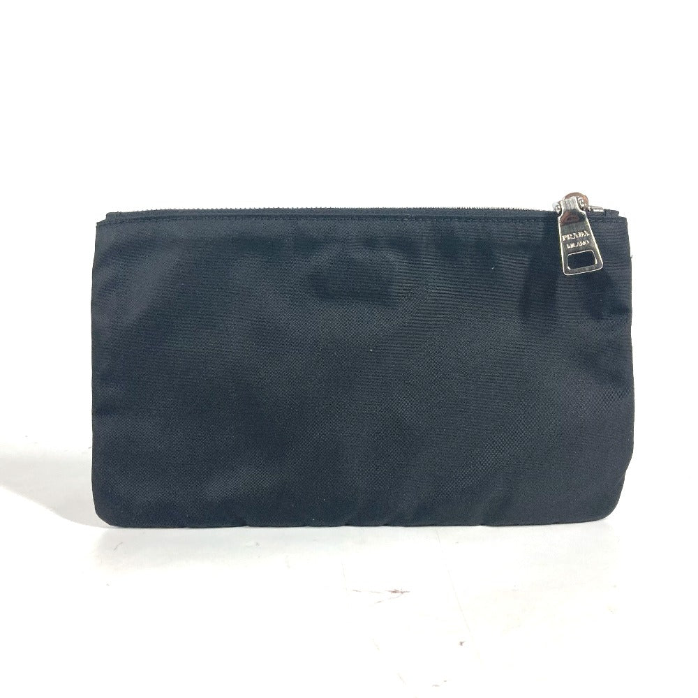 PRADA Pouch 2M1214 Nylon black Makeup pouch Cosmetics Pouch Skull skull unisex(Unisex)