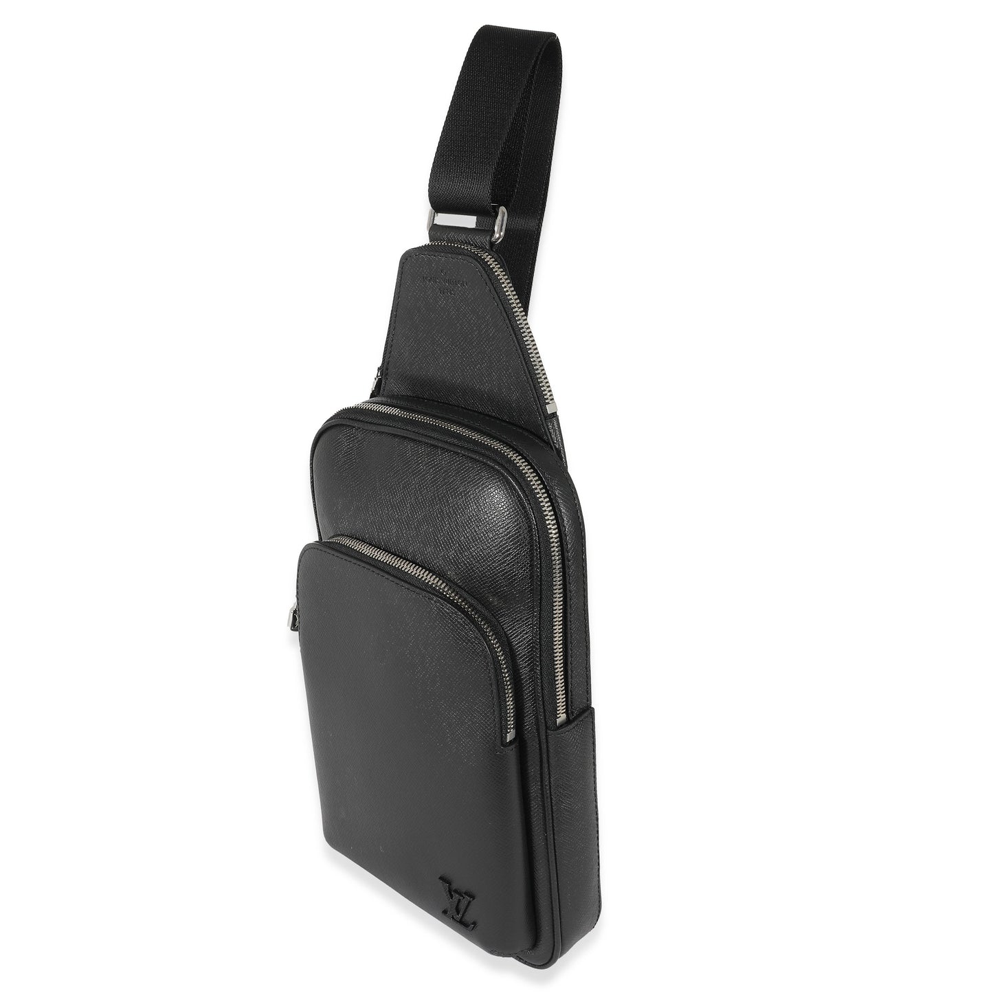 Luxury Women's Handbag | Louis Vuitton Black Taiga Avenue Sling Bag