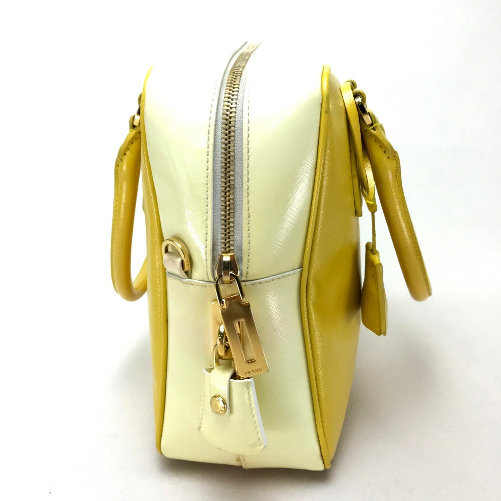 PRADA Handbag BL0864 leather yellow By color Saffiano Bernice Women