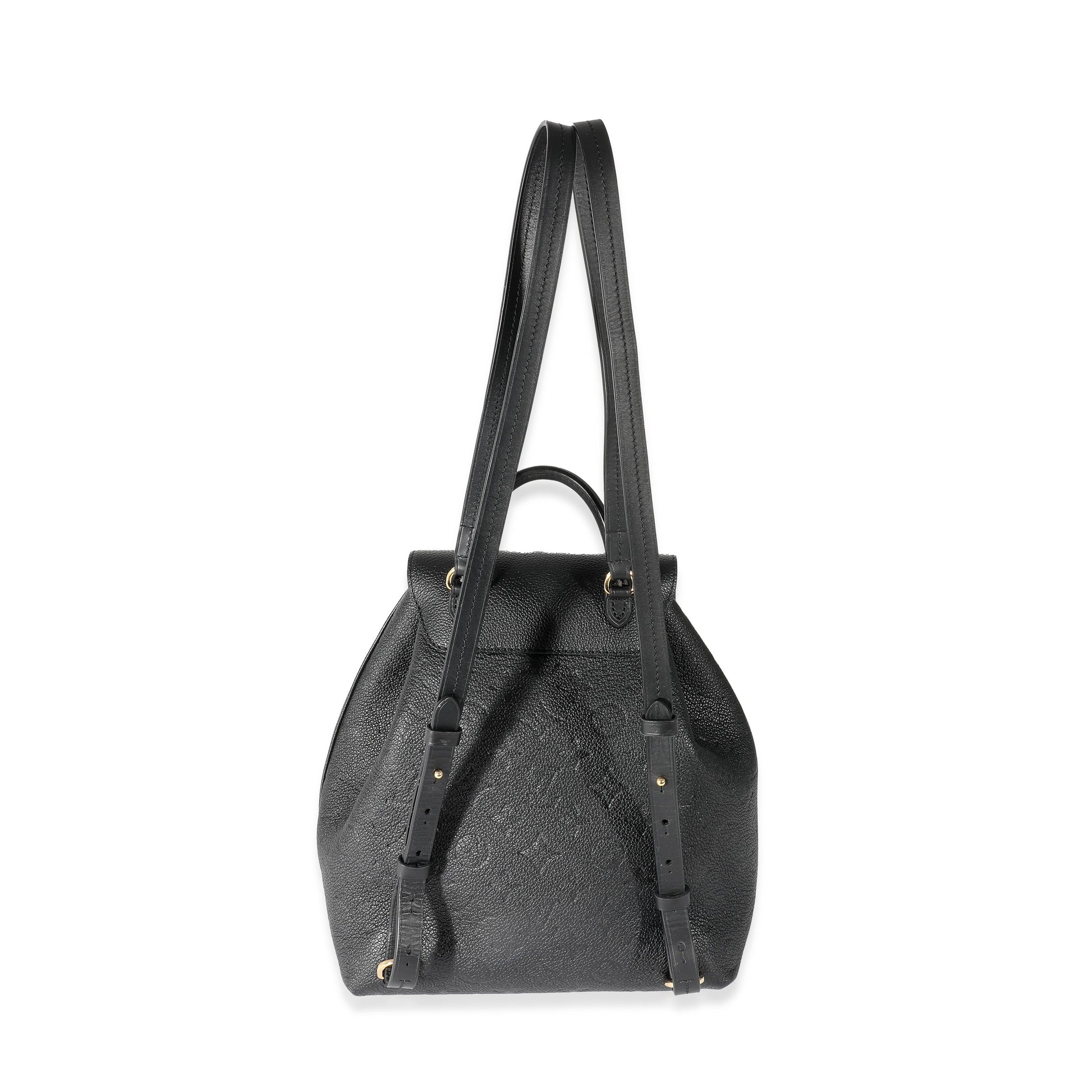 Luxury Women's Backpack | Louis Vuitton Black Empreinte Montsouris Backpack