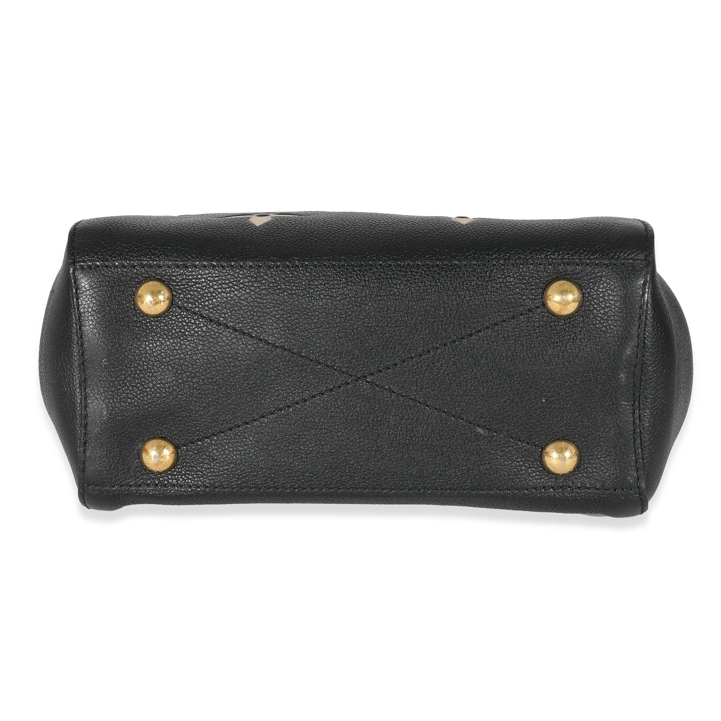 Luxury Women's Handbag | Louis Vuitton Black Beige Monogram Empreinte Montaigne BB