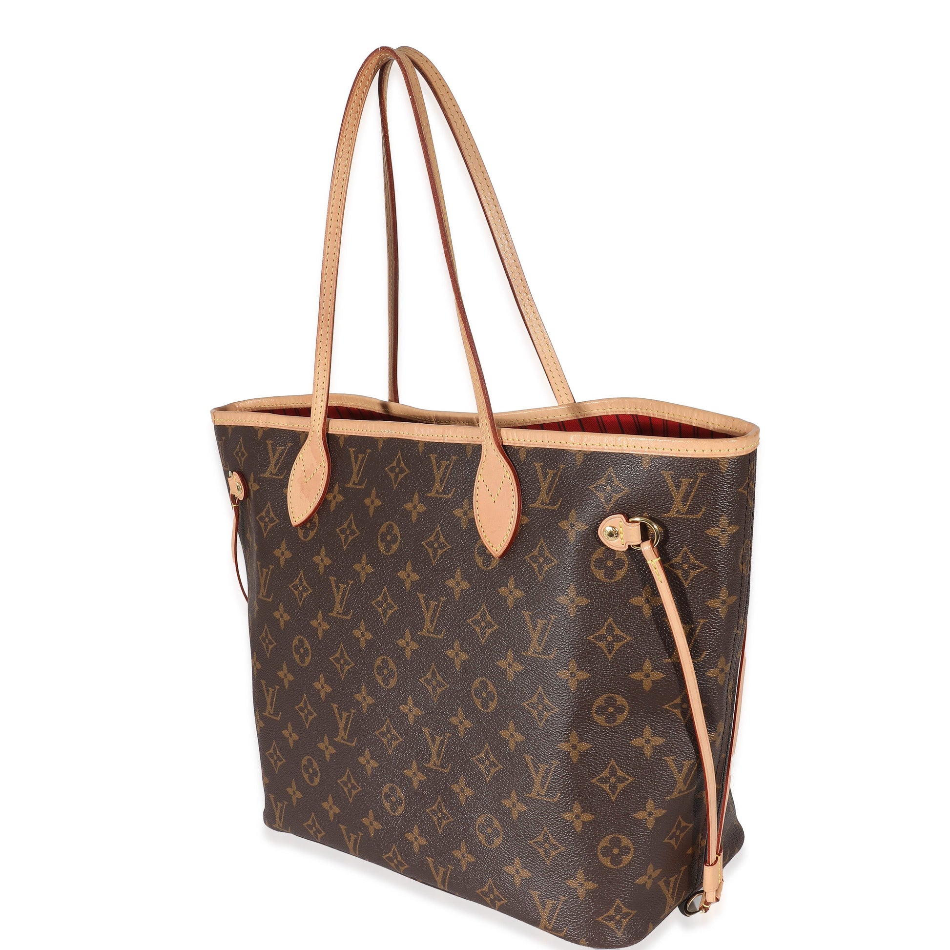 Luxury Women's Tote Bag | Louis Vuitton Cerise Monogram Canvas Neverfull MM