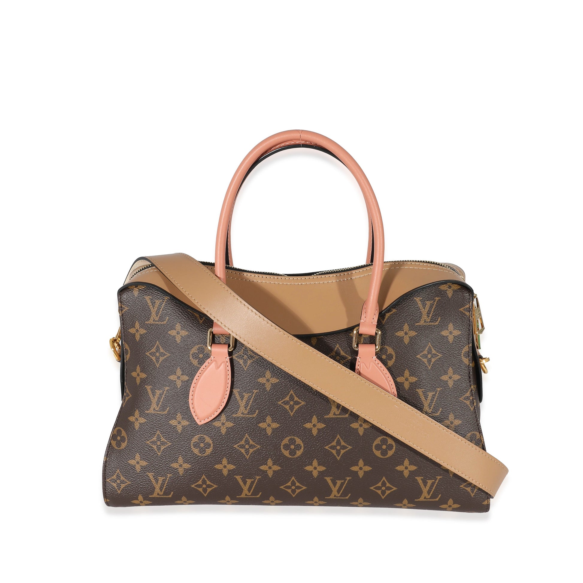 Luxury Women's Handbag | Louis Vuitton Monogram Canvas Sesame Peach Tuileries